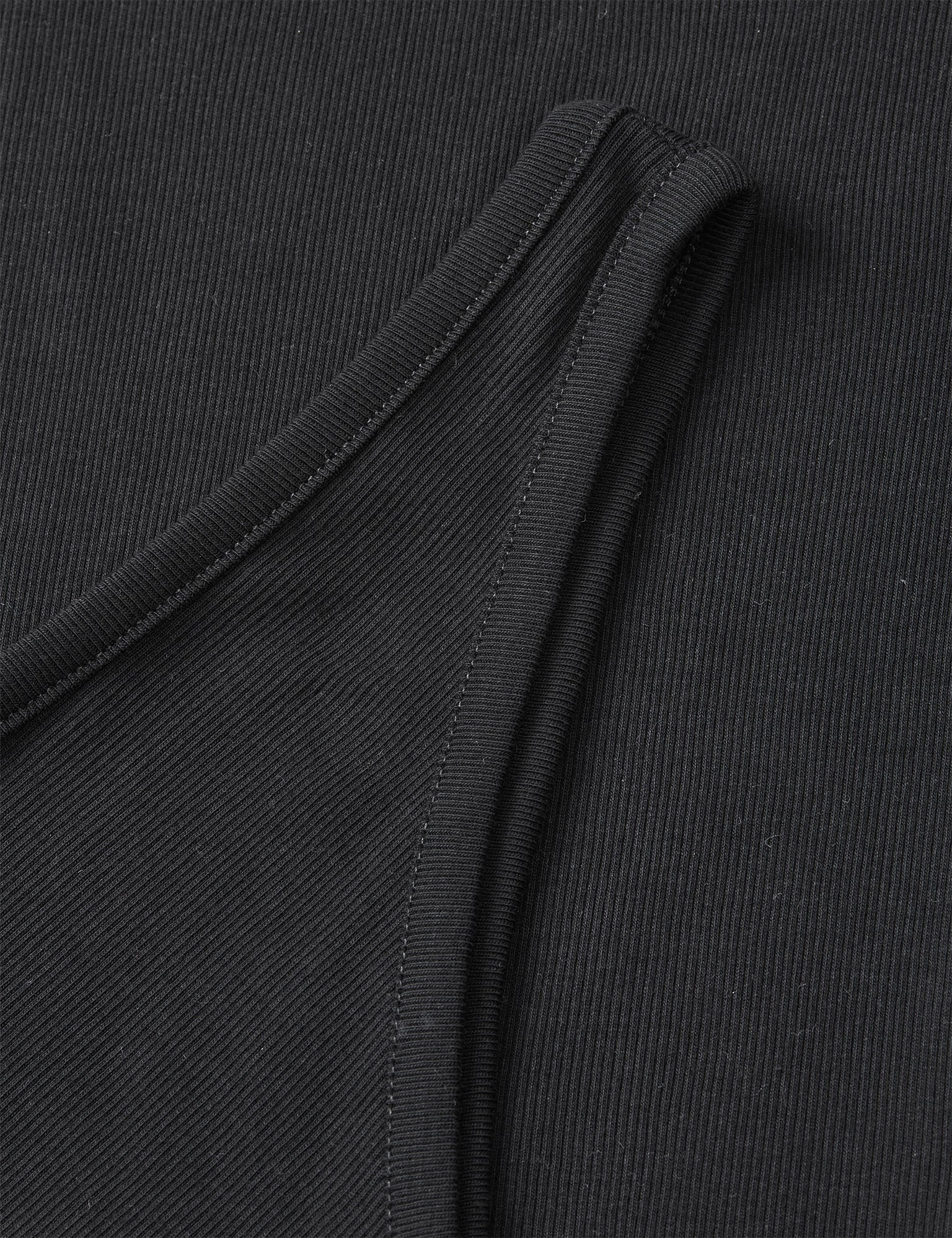 2x2 Cotton Kitty Top, Black - Image 3