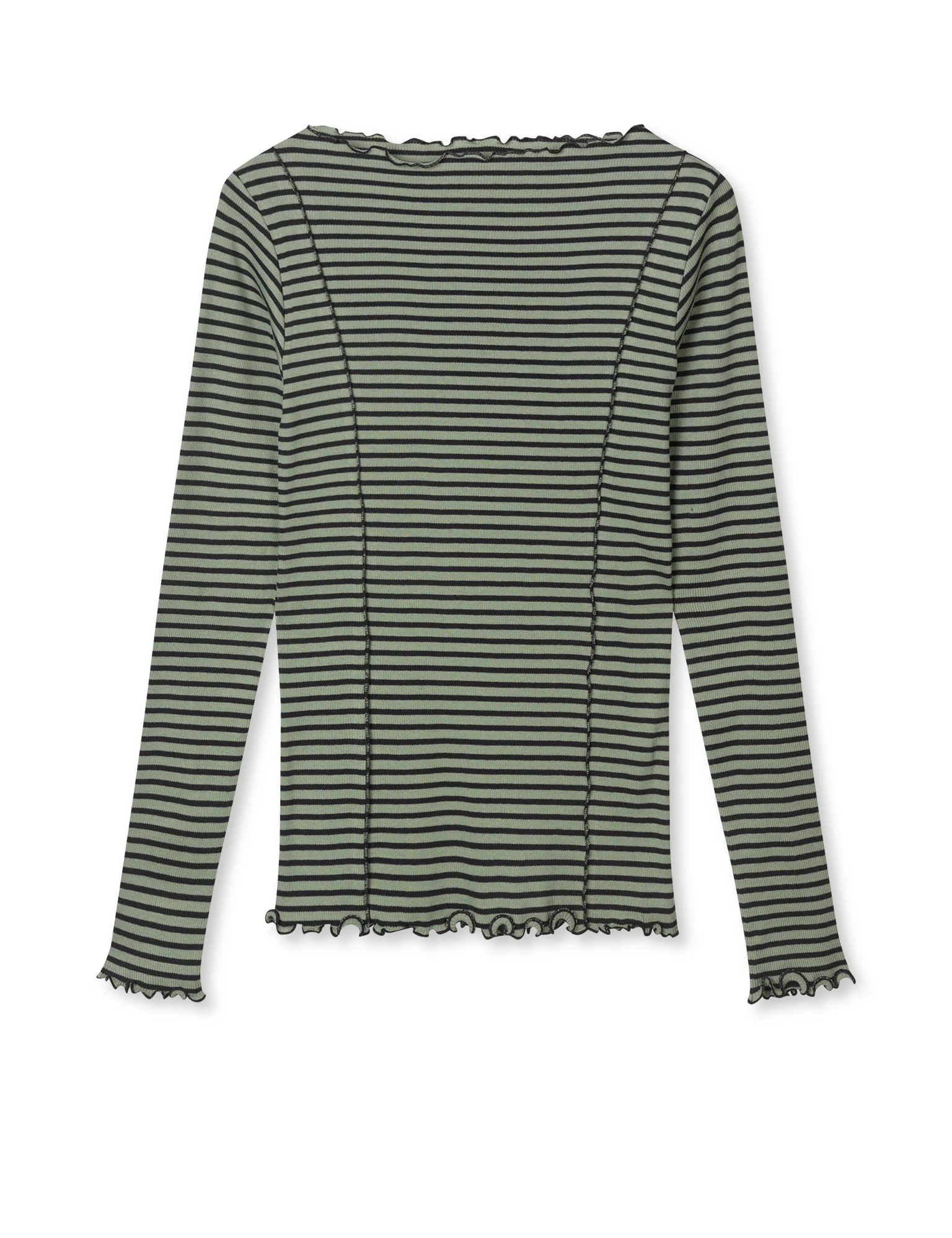2x2 Cotton Stripe Siri Top, Sea Spray/Black - Image 2