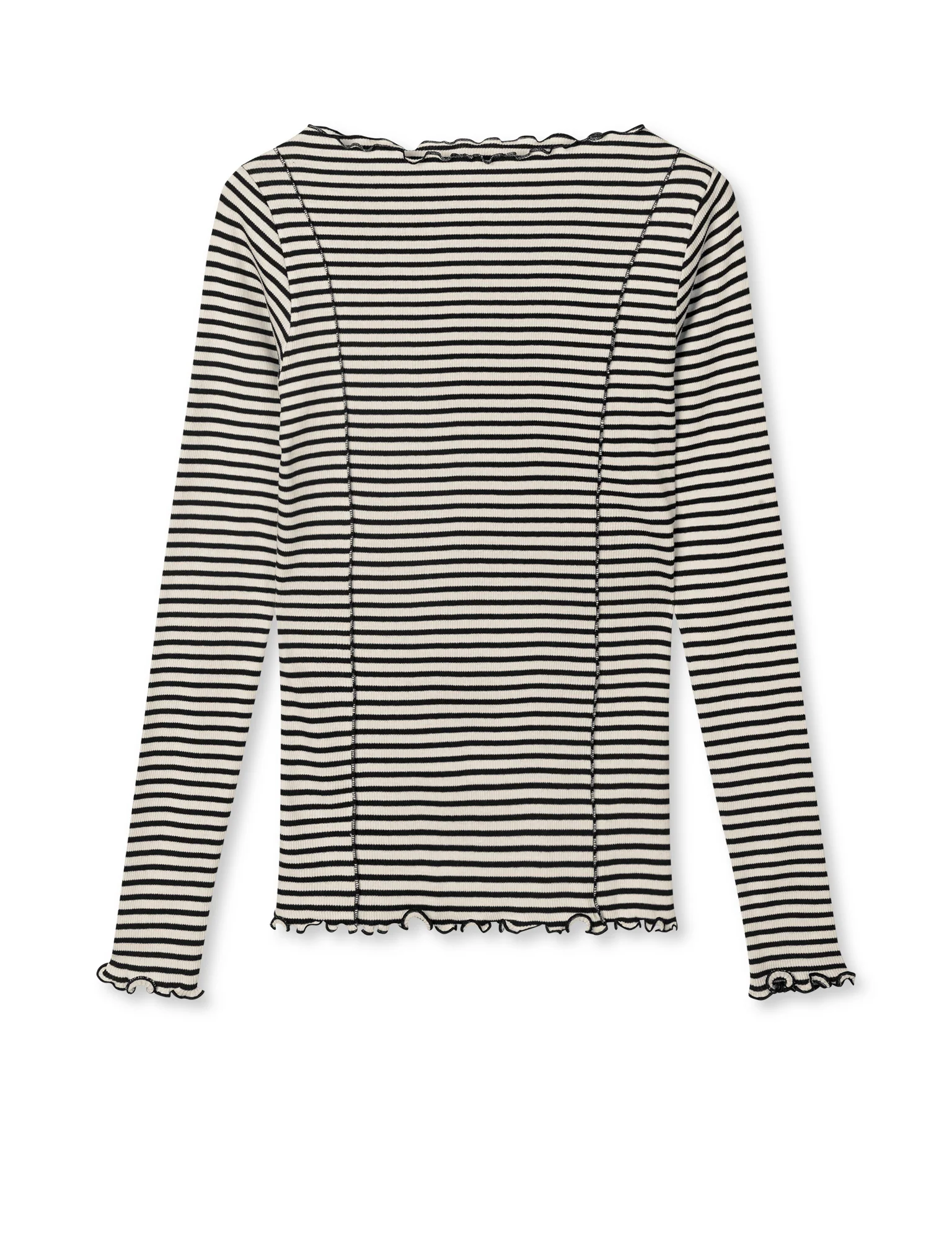 2x2 Cotton Stripe Siri Top, Vanilla Ice/Black - Image 2