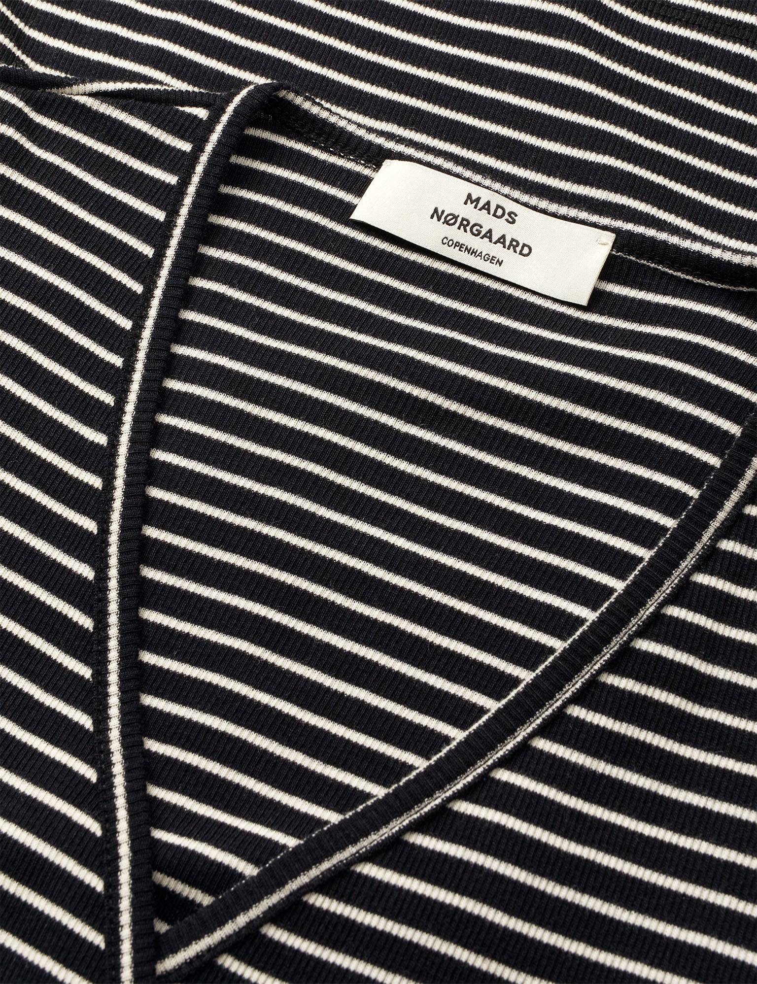 2x2 Cotton Stripe Susi LS Top, Black/Vanilla Ice - Image 2