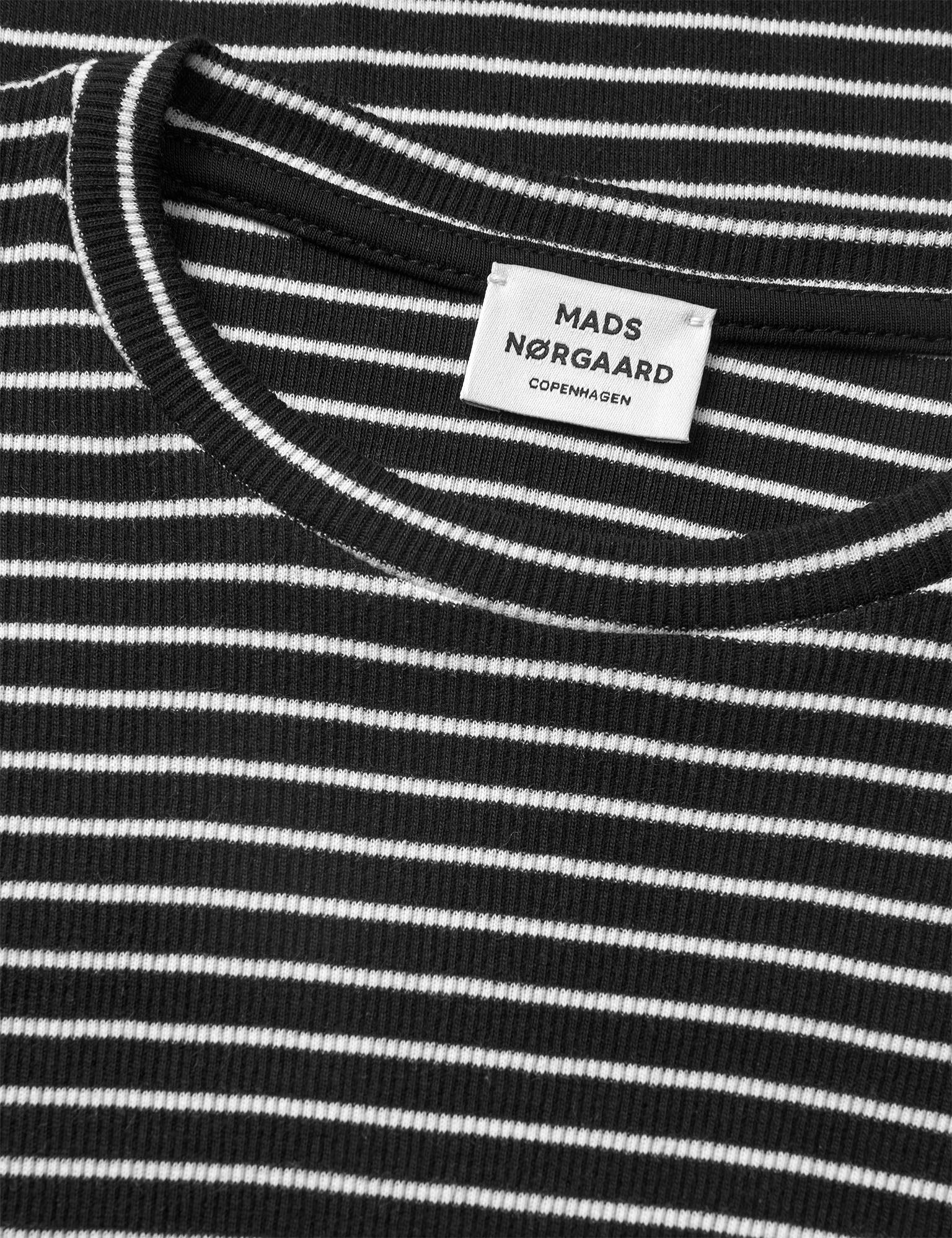 2x2 Cotton Stripe Talino Tee L/S, Black/Vanilla Ice - Image 2