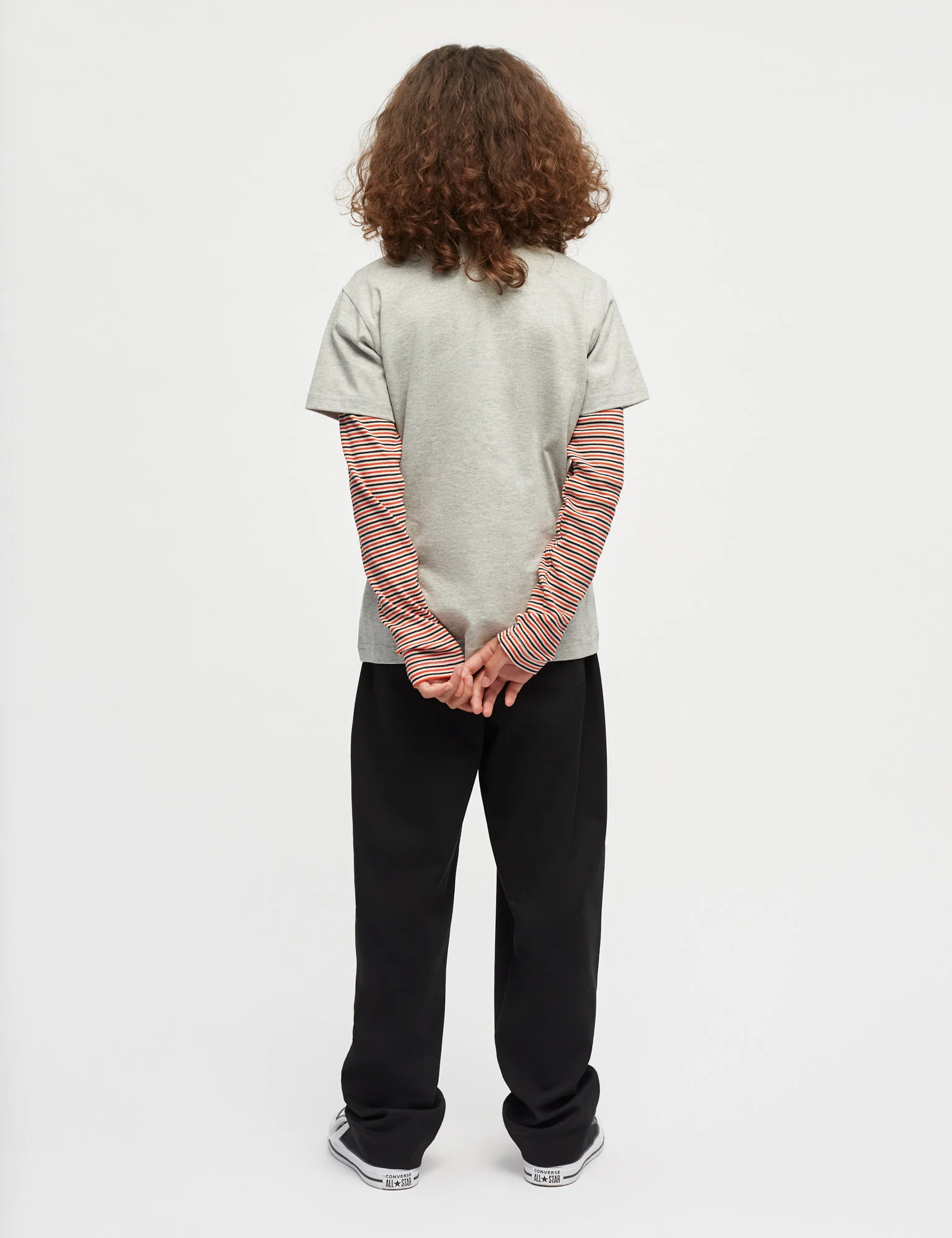 2x2 Cotton Stripe Talino Tee L/S, Fiery Red/Vanilla Ice - Image 5