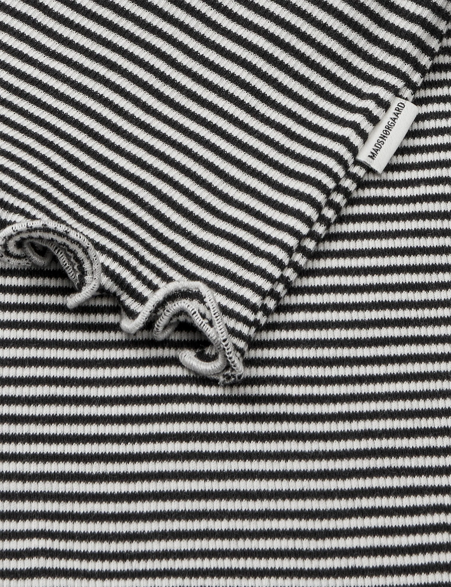 2x2 Cotton Stripe Tiki Tee, Black/Vanilla Ice - Image 3