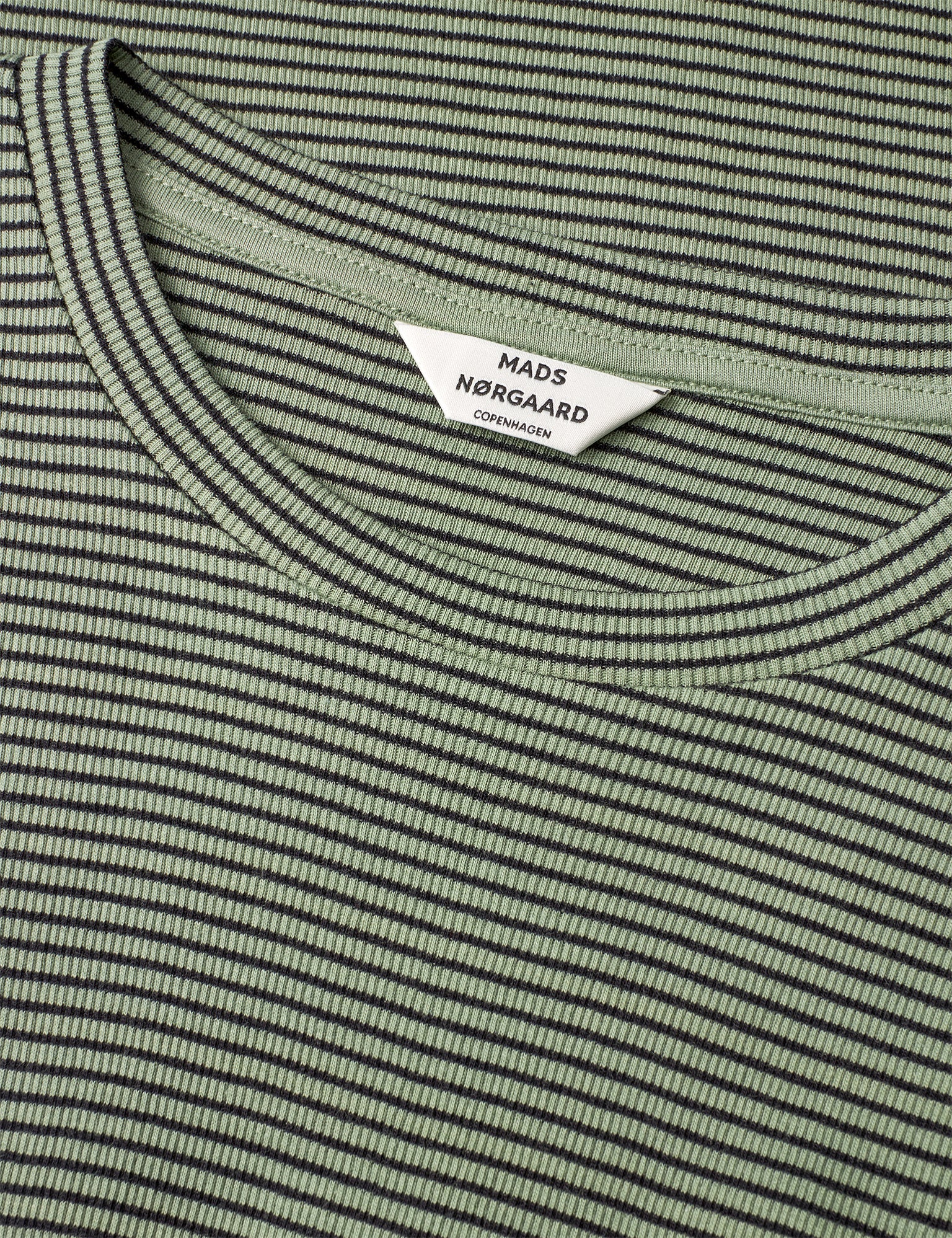 2x2 Cotton Stripe Tuba Tee LS, Sea Spray/Black - Image 3
