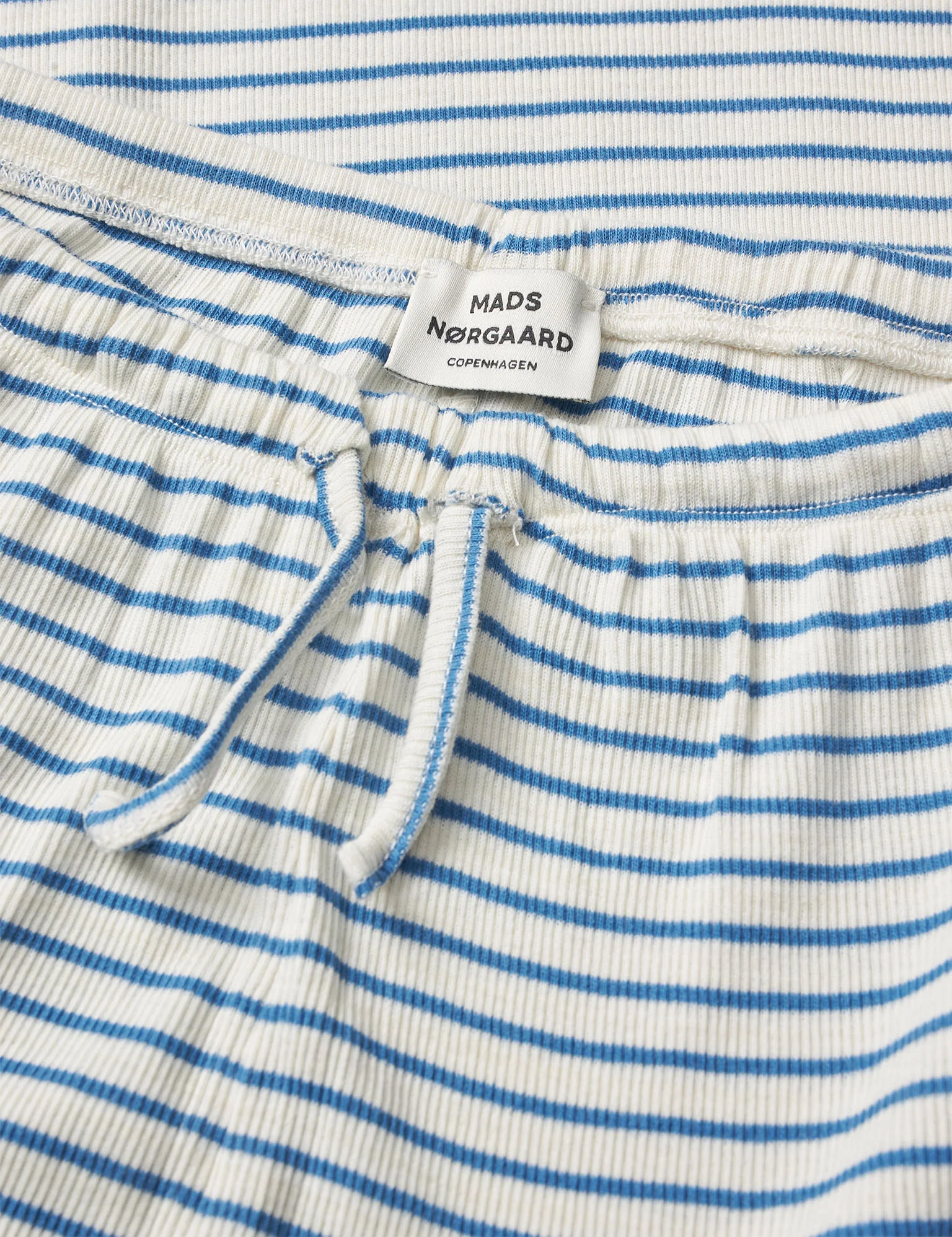 2x2 Cotton Stripe Verona Pants, Vanilla Ice/Bright Cobalt - Image 4