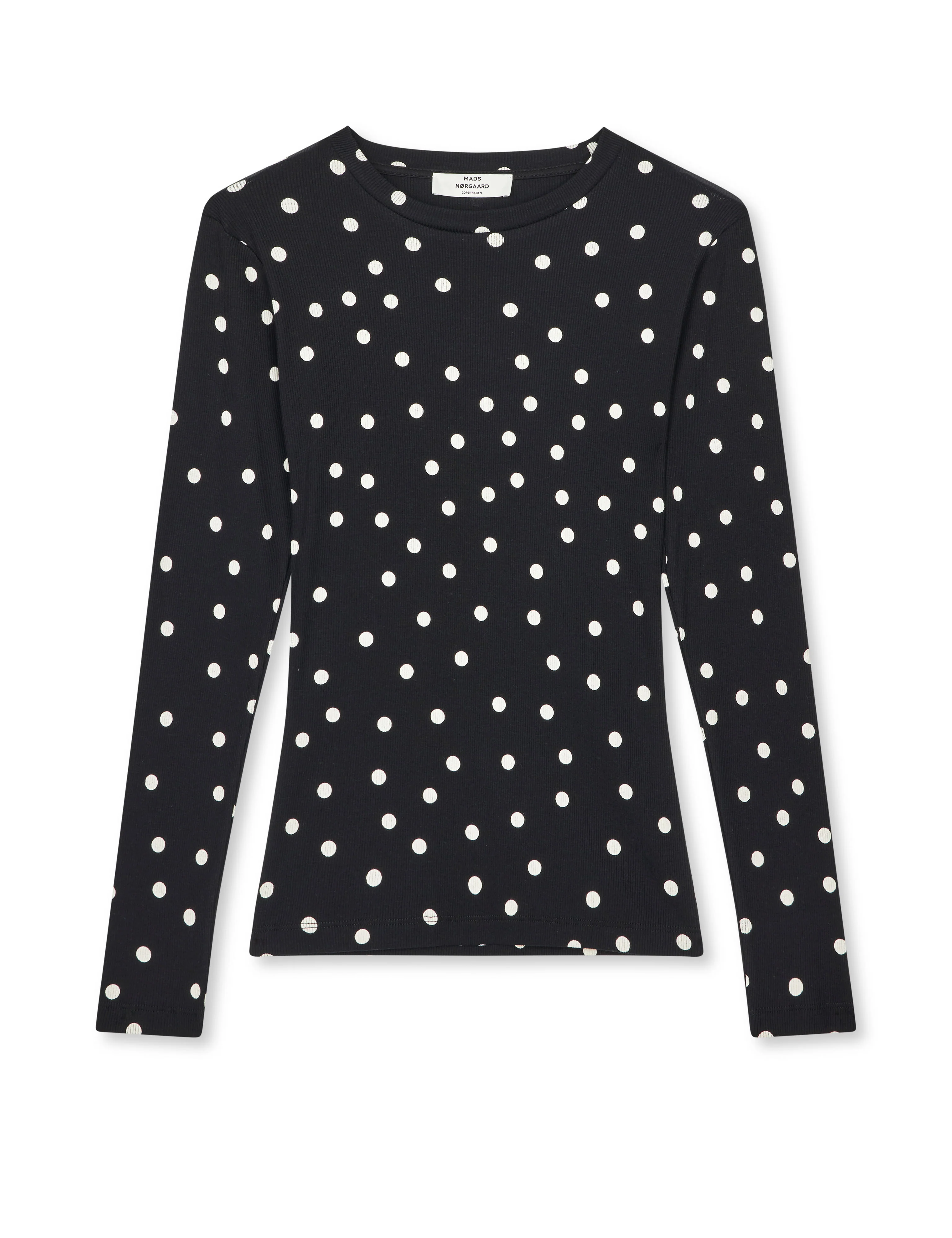2x2 Cotton Tuba Tee LS AOP, Dot AOP Black - Image 2