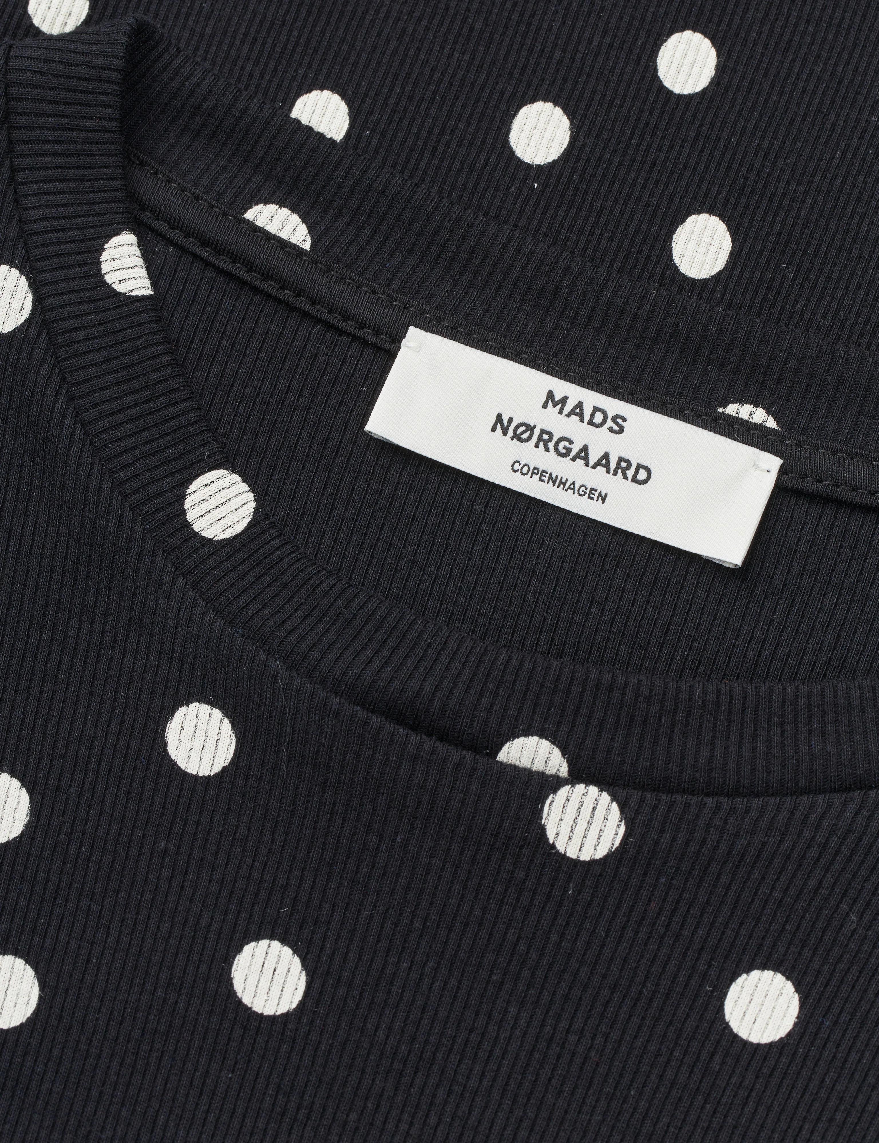 2x2 Cotton Tuba Tee LS AOP, Dot AOP Black - Image 3