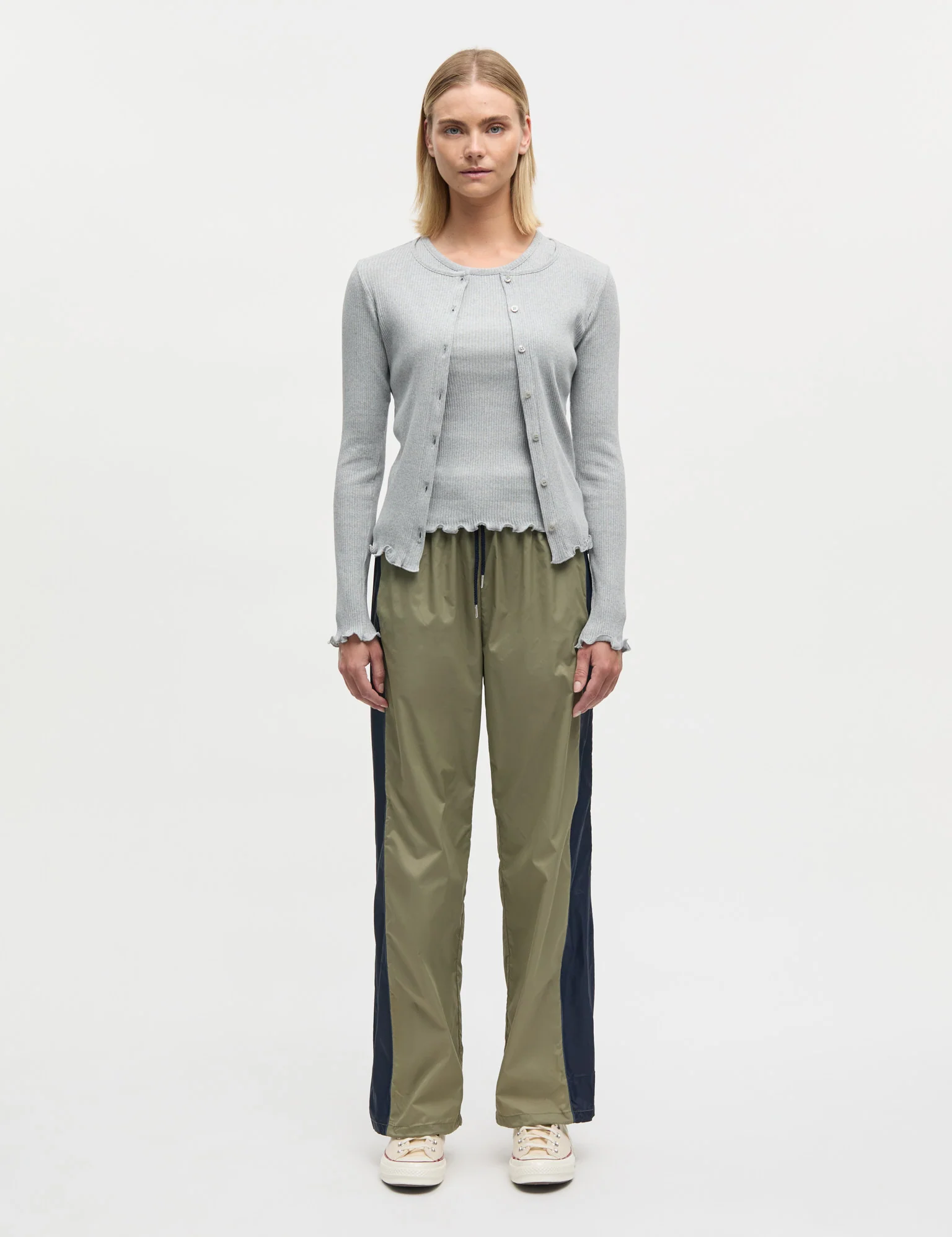 4x2 Teco Amy Cardigan, Grey Melange - Image 2