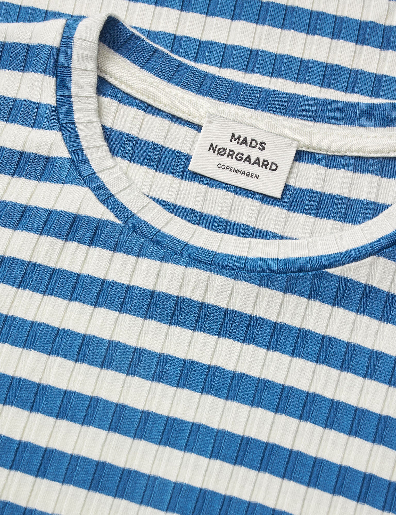 5x5 Classic Stripe Talika Top, Vanilla Ice/Bright Cobalt - Image 4