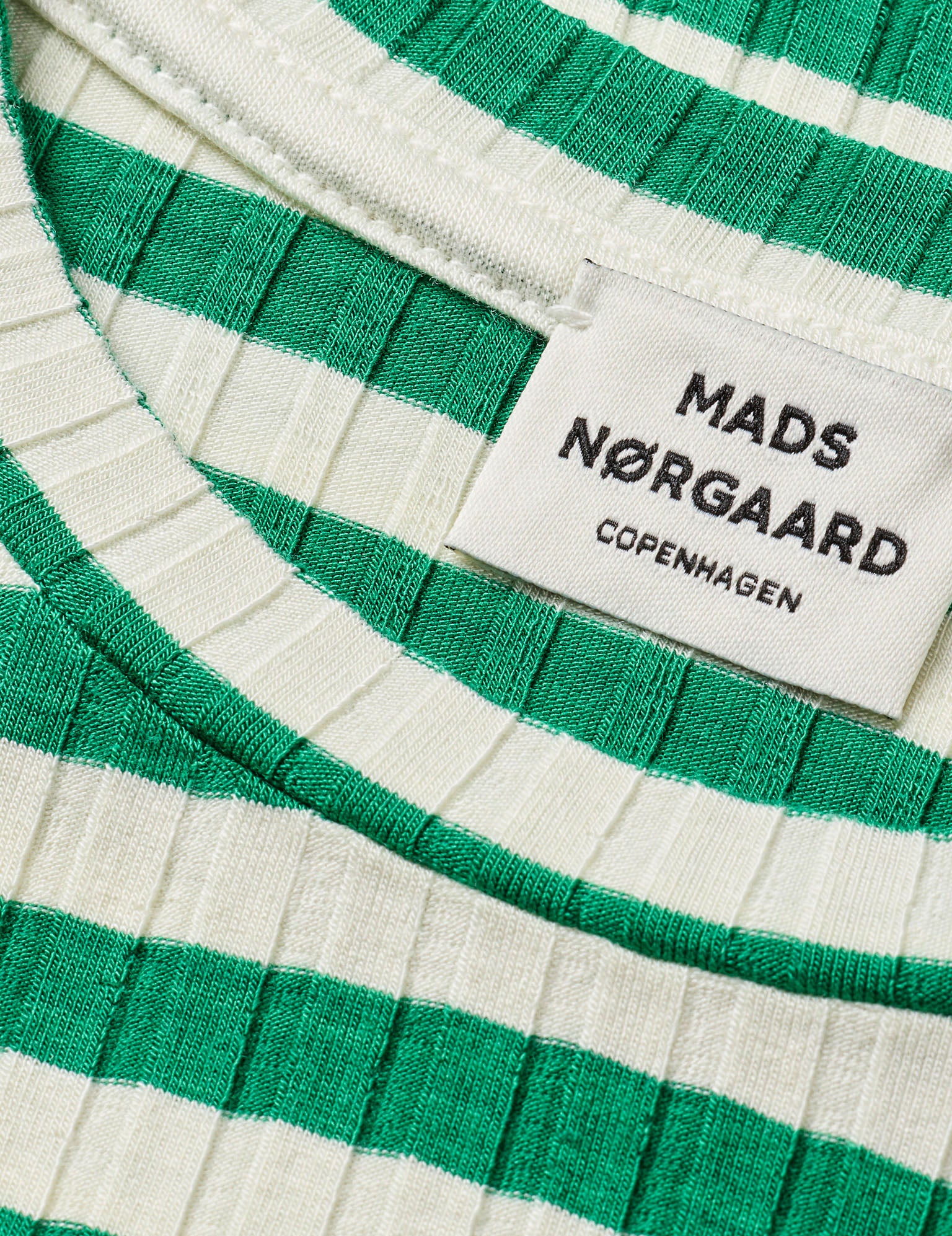 5x5 Classic Stripe Talika Top, Vanilla Ice/Verdant Green - Image 6