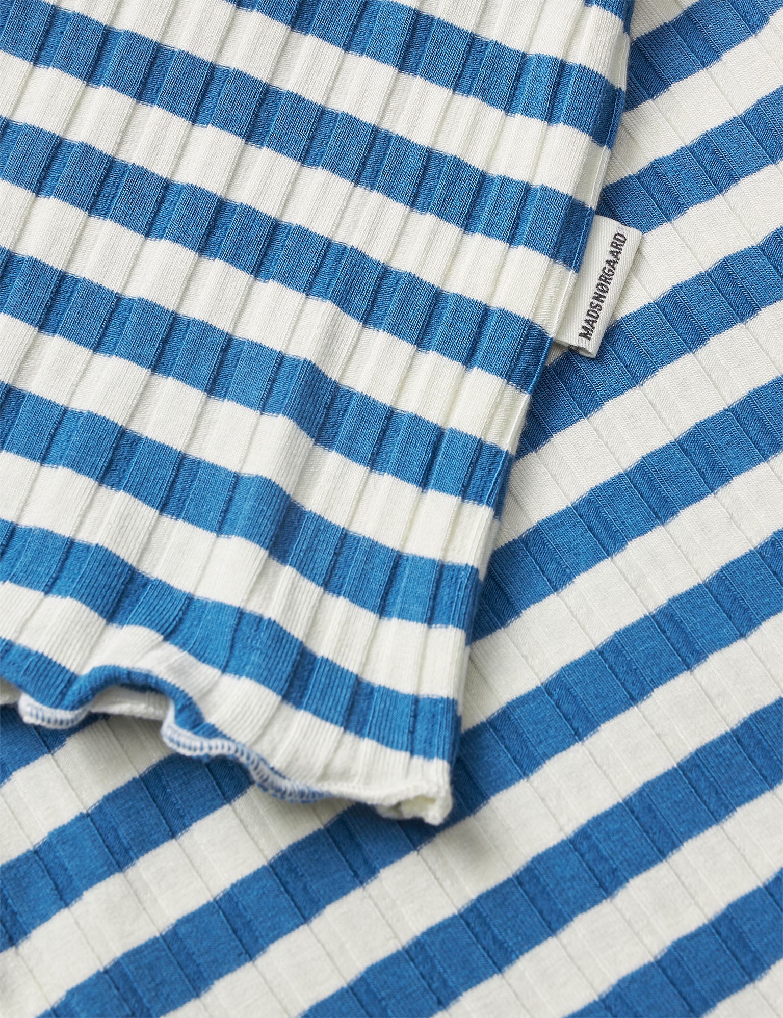 5x5 Classic Stripe Tikina Dress, Vanilla Ice/Bright Cobalt - Image 4