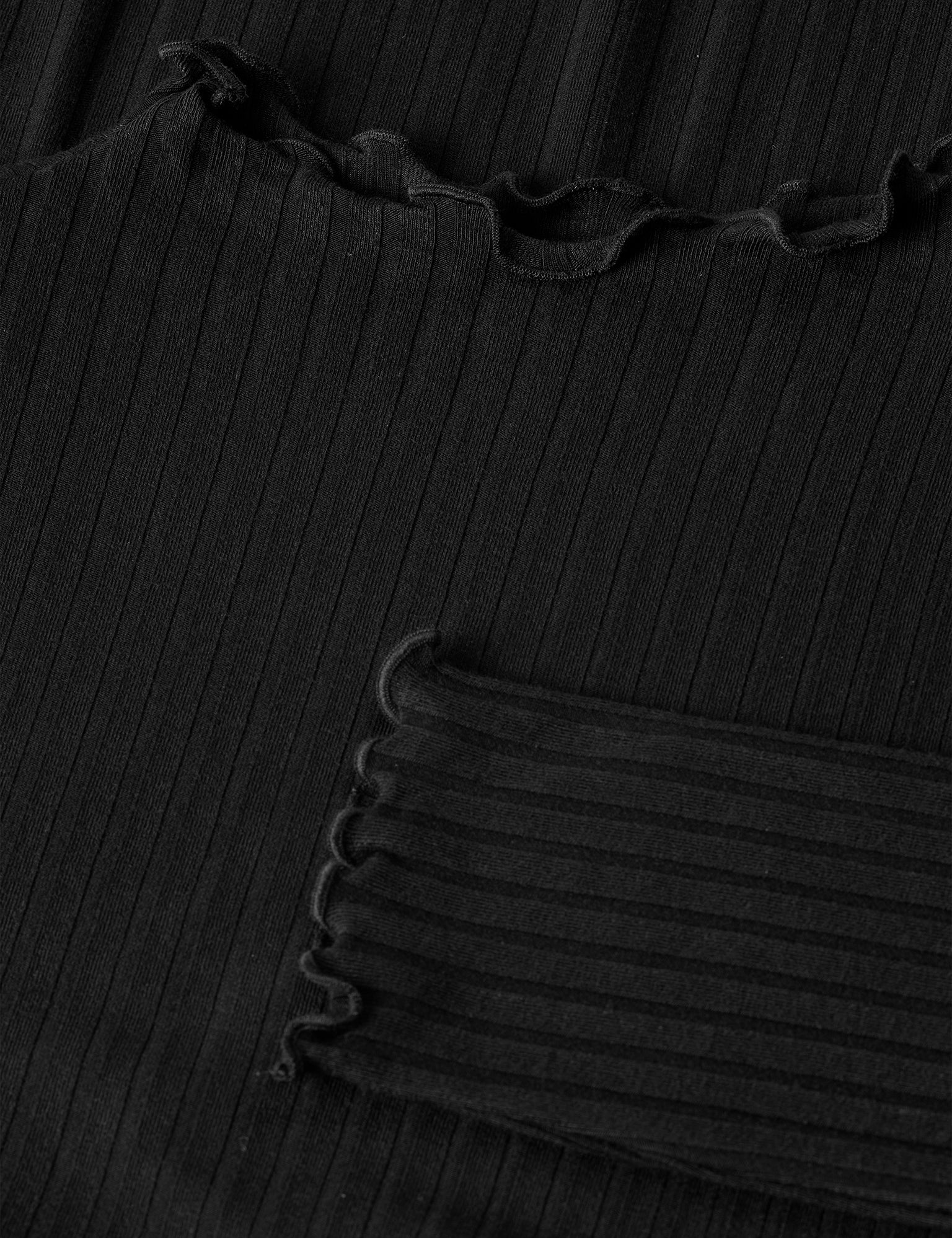 5x5 Solid Trutte Tee LS FAV, Black - Image 4