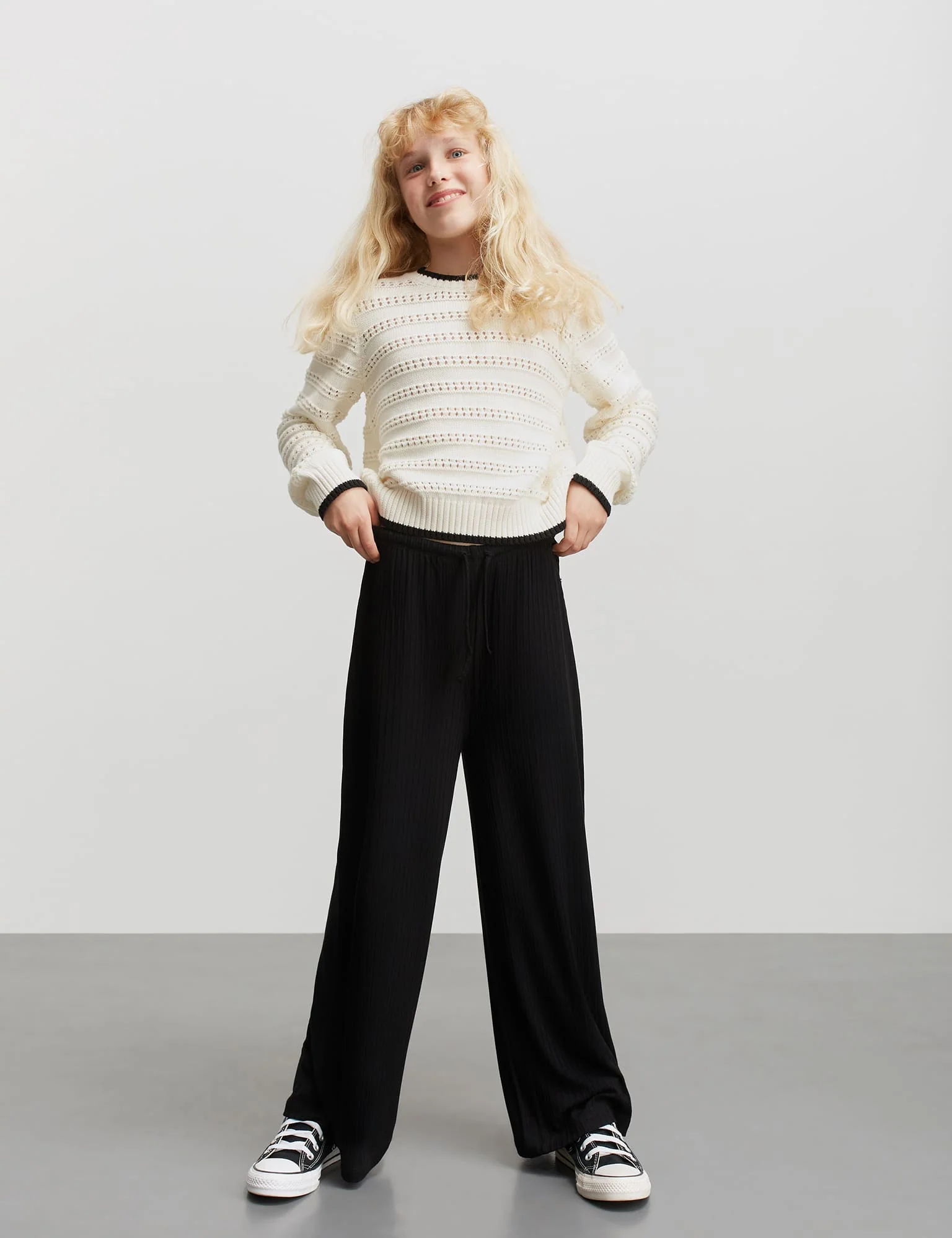 5x5 Solid Verona Pants, Black - Image 2