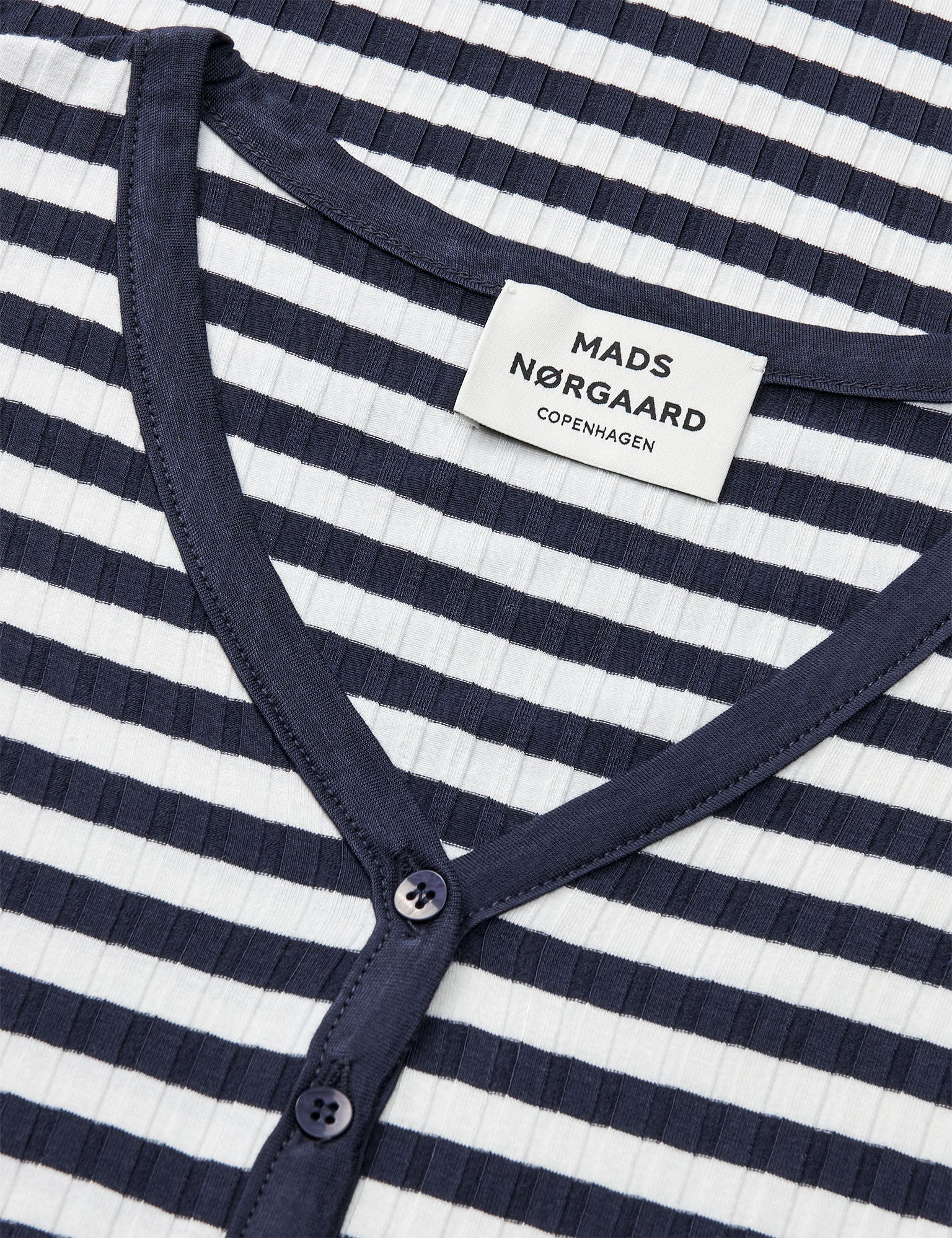 5x5 Stripe Tanya Dress, Vanilla Ice/Parisian Night - Image 4