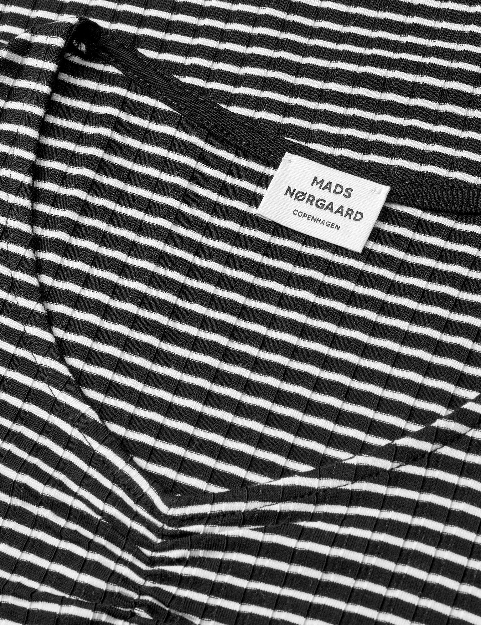 5x5 Stripe Tikina Dress, Black/Vanilla Ice - Image 3