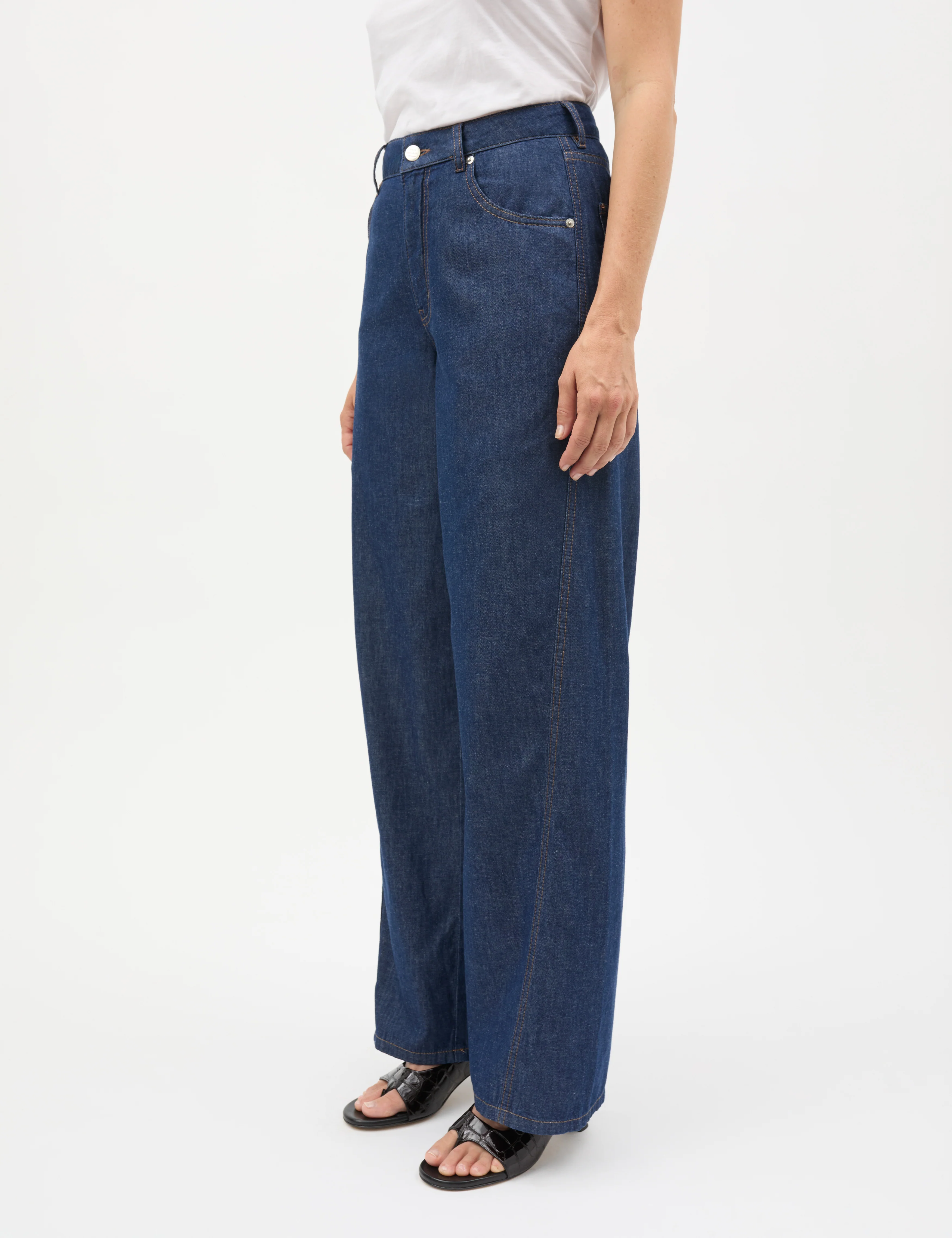 Air Denim Christel Jeans, Mid Blue Denim - Image 4