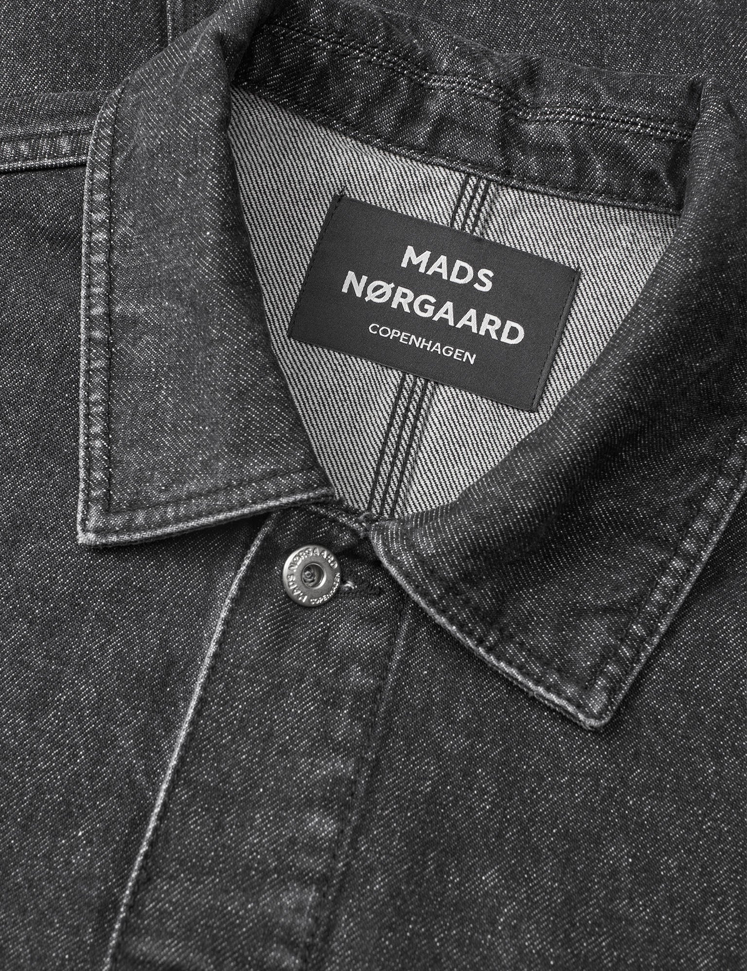 Arizona Black Denim Chore Jacket, Black Grey Stone Wash - Image 5