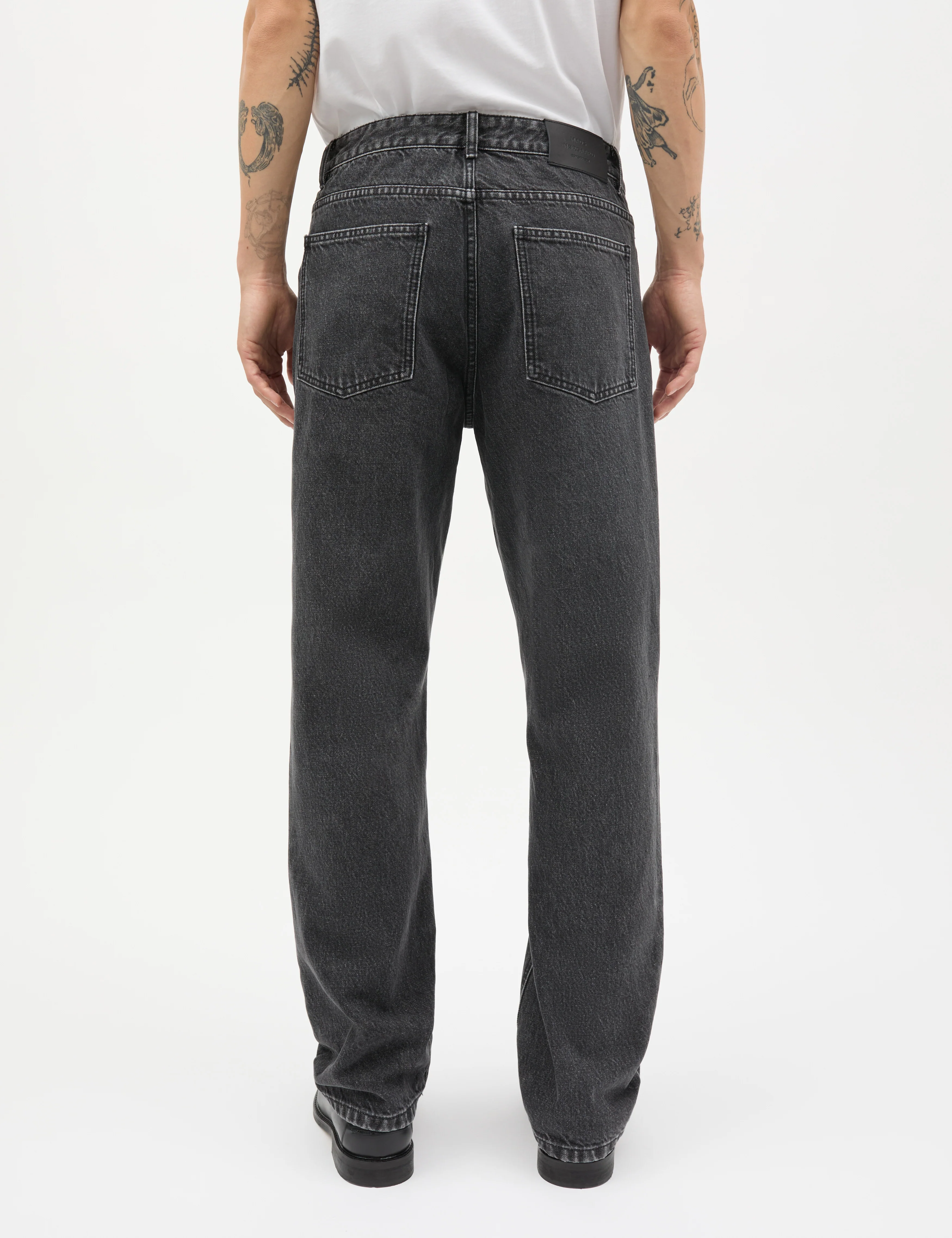Arizona Black Denim Coen Jeans, Black Grey Stone Wash - Image 3
