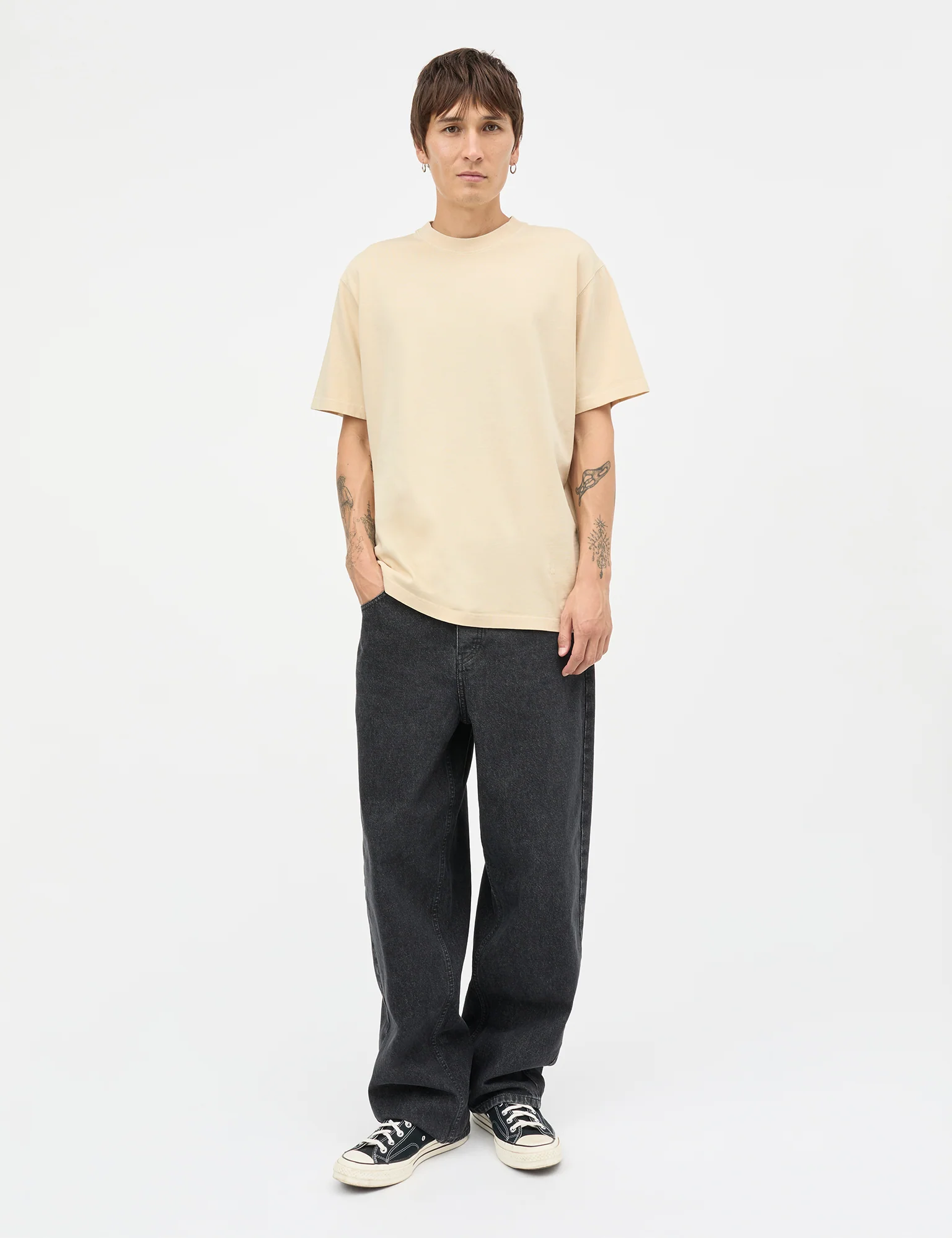 Arizona Black Denim Coen Jeans, Black Grey Stone Wash - Image 5