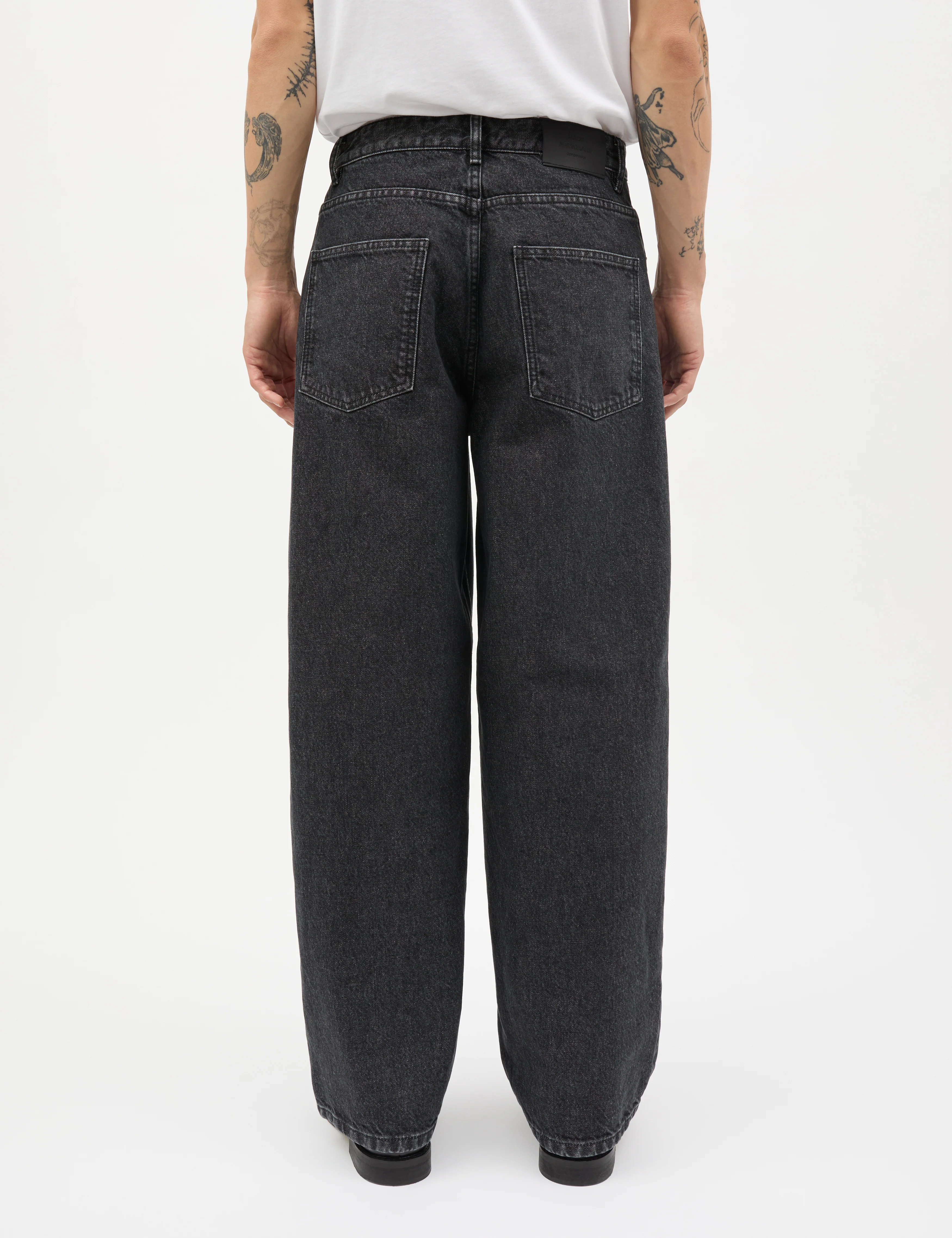 Arizona Black Denim Hannes Jeans, Black Grey Stone Wash - Image 2