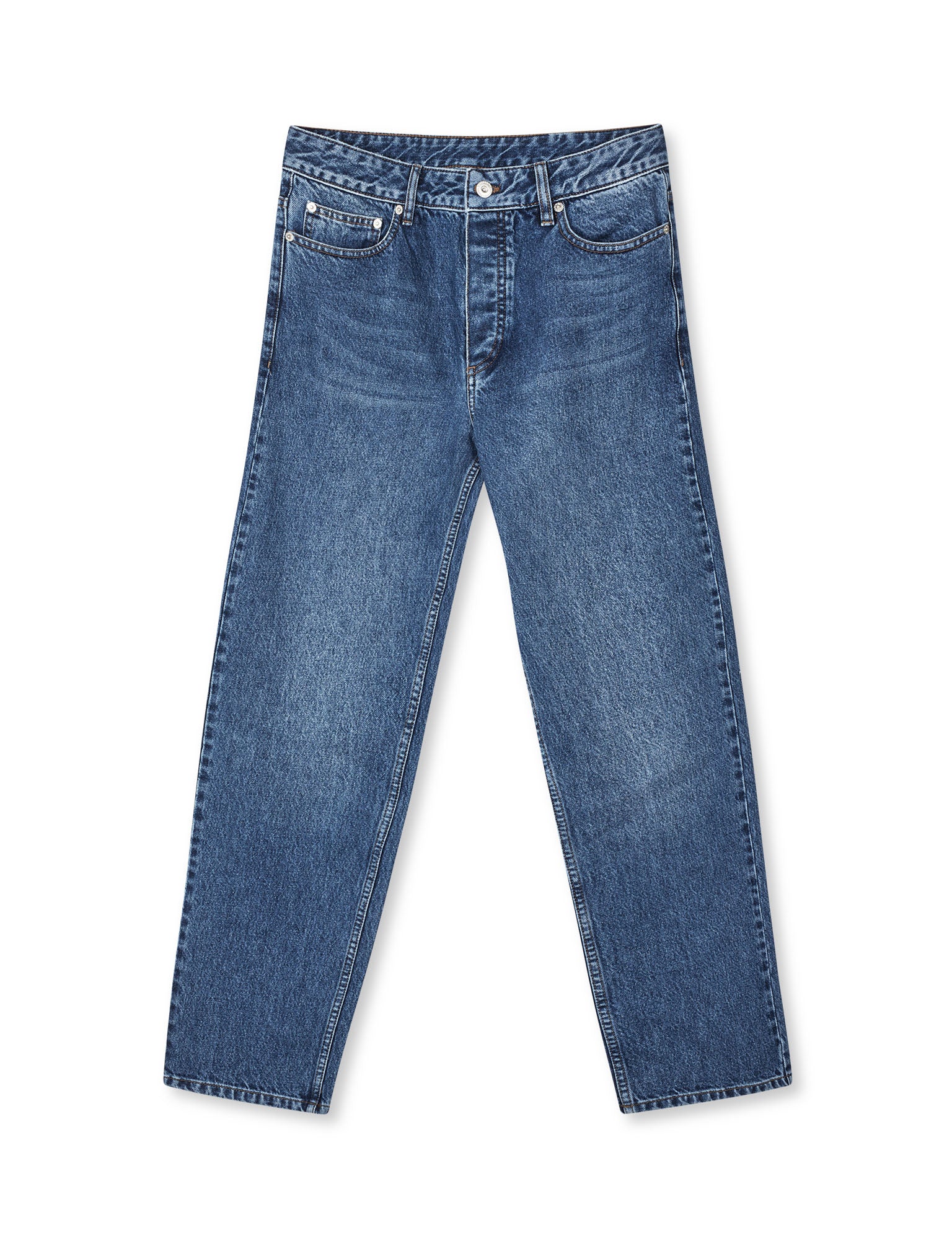 Arizona Denim Coen Jeans, Mid Blue Stone Wash - Image 6