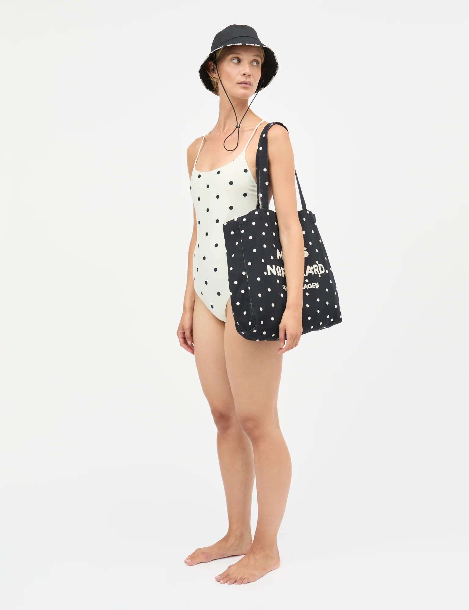 Boutiqno Athene AOP Bag, Dot AOP Black - Image 2