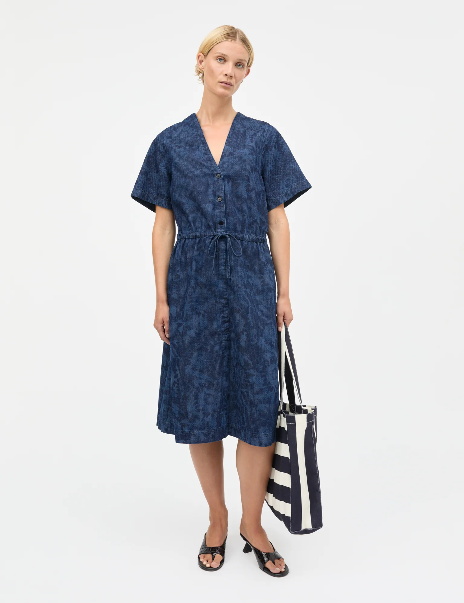 Boutiqno Athene AOP Bag, Stripe AOP Sky Captain - Image 4