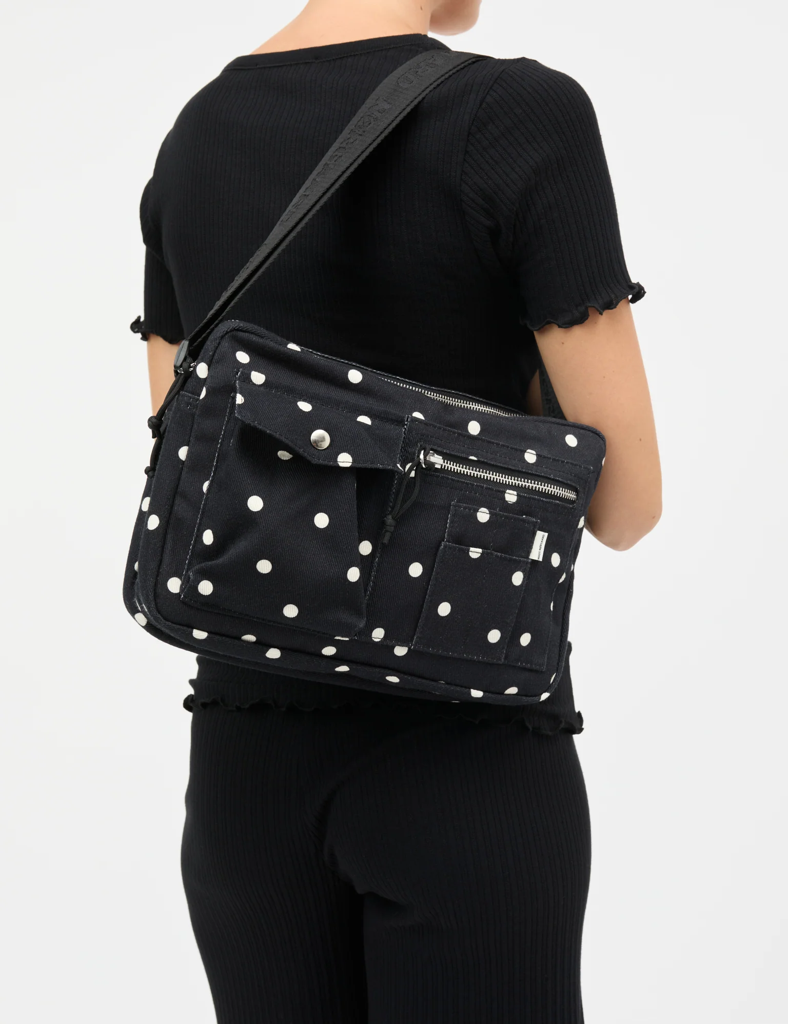 Boutiqno Cappa Art Bag, Dot AOP Black - Image 2