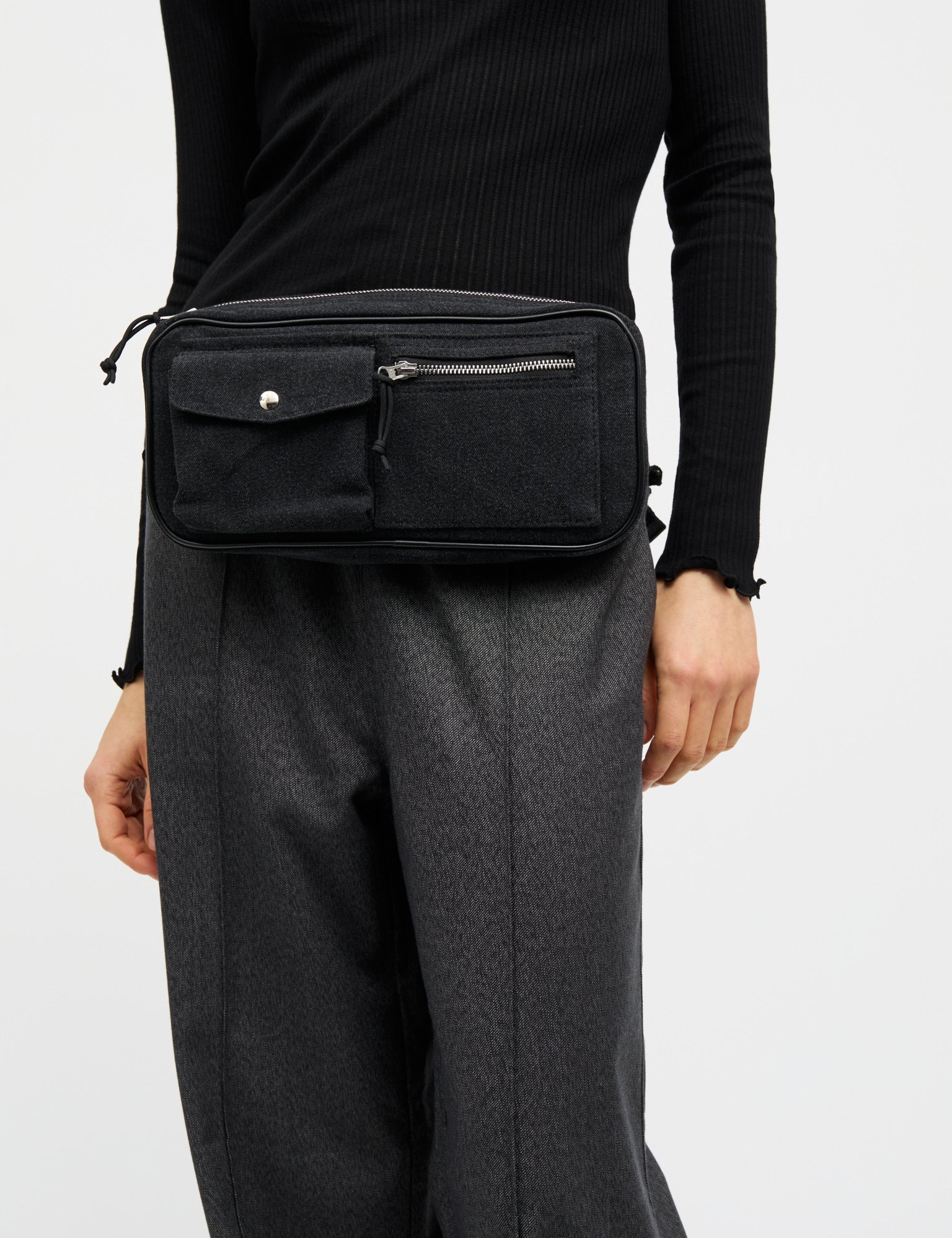 Boutique Washed Carni Bag, Washed Black - Image 2