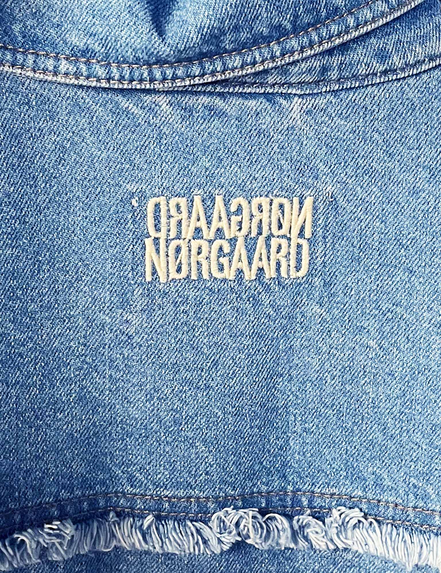 Classic Denim Gaia Jacket, Mid Blue Denim - Image 4