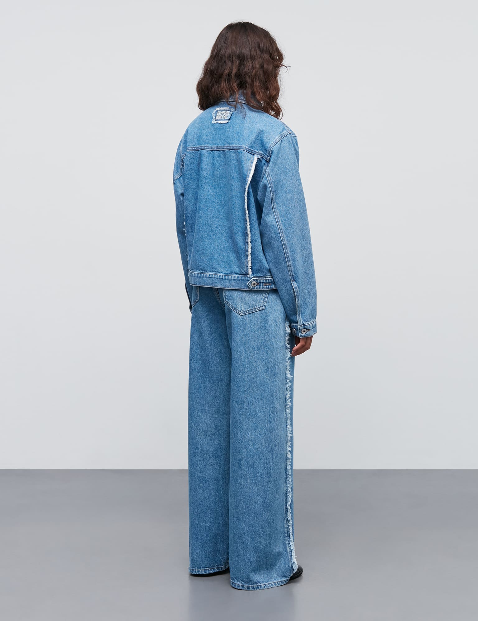 Classic Denim Gaia Jacket, Mid Blue Denim - Image 5