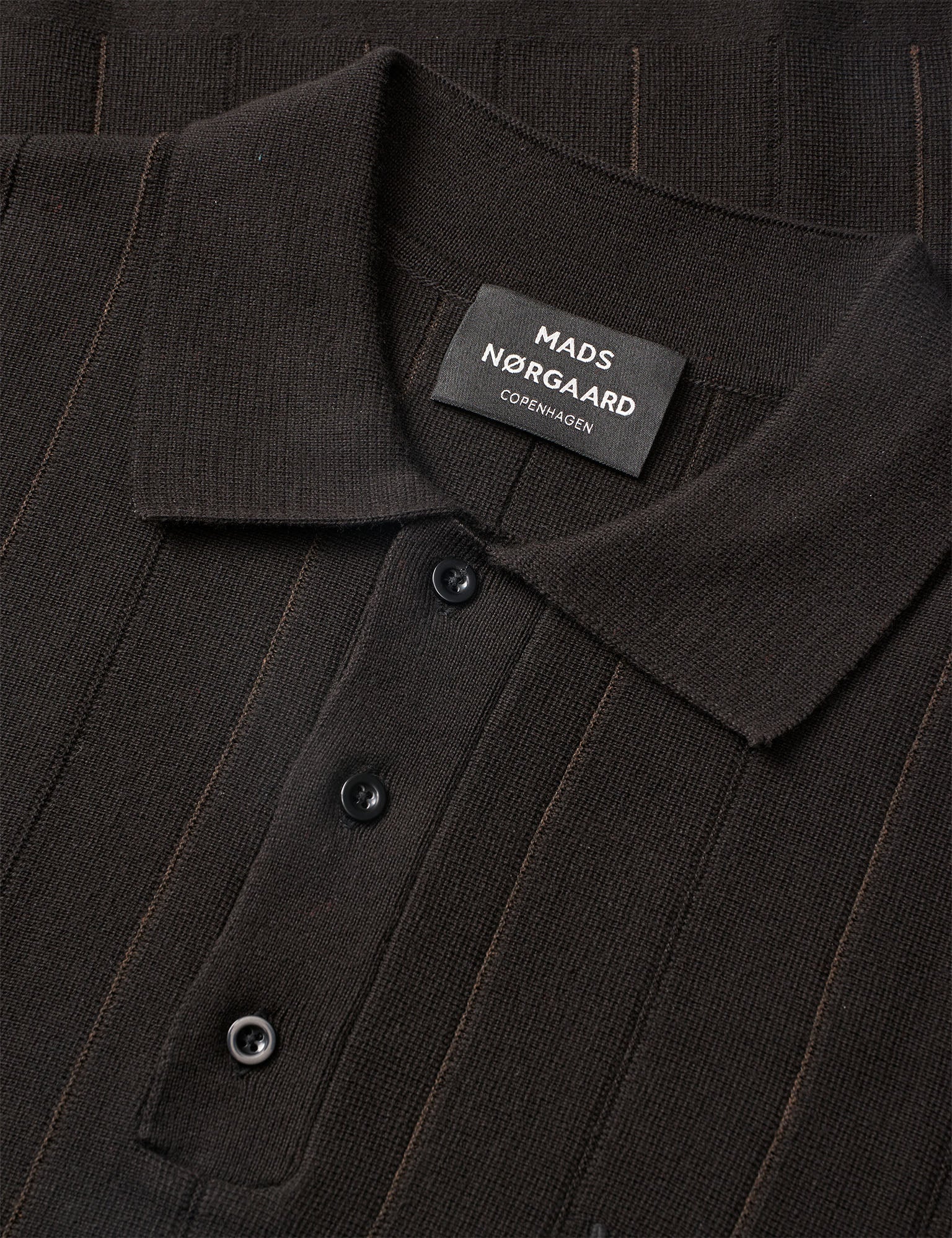 Classy Romeo Polo Knit, Black - Image 3