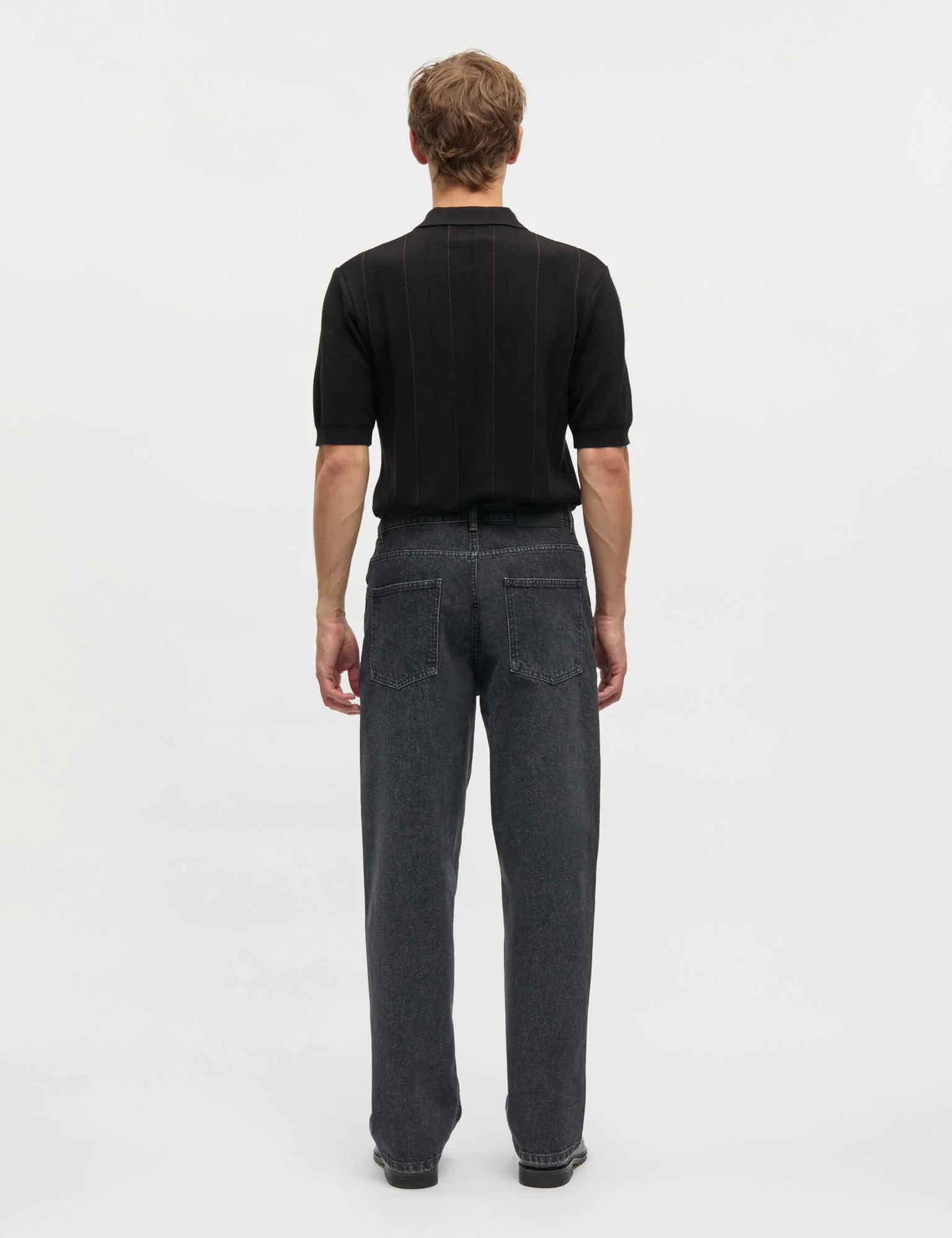 Classy Romeo Polo Knit, Black - Image 4