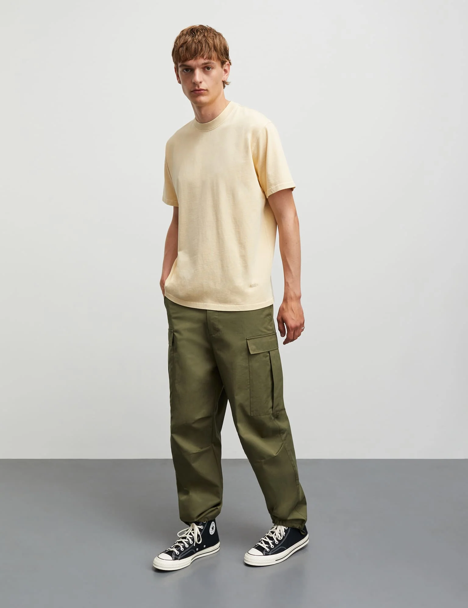 Combed Jersey Dye Thorbjørn B Tee, Cornhusk - Image 2