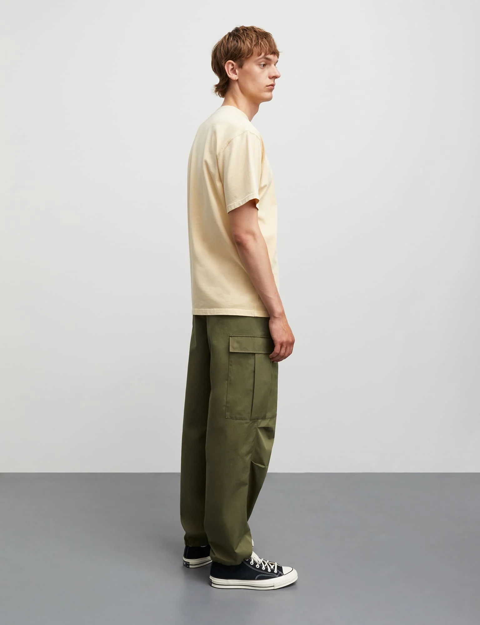 Combed Jersey Dye Thorbjørn B Tee, Cornhusk - Image 4