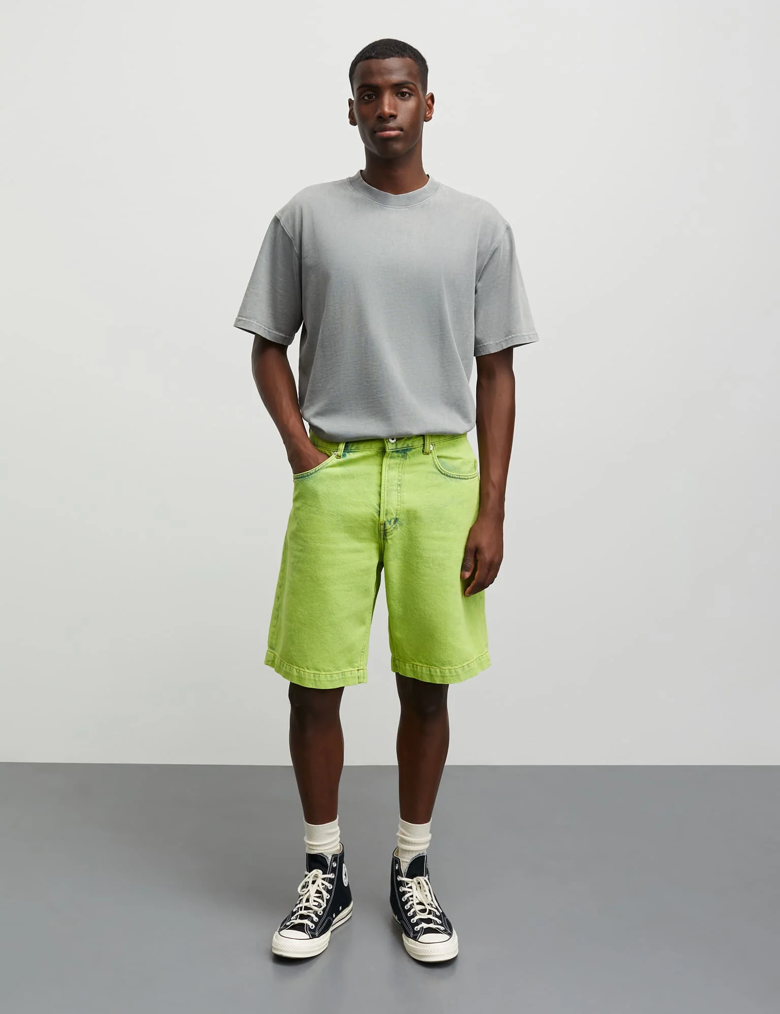 Combed Jersey Dye Thorbjørn B Tee, Moon Mist - Image 2