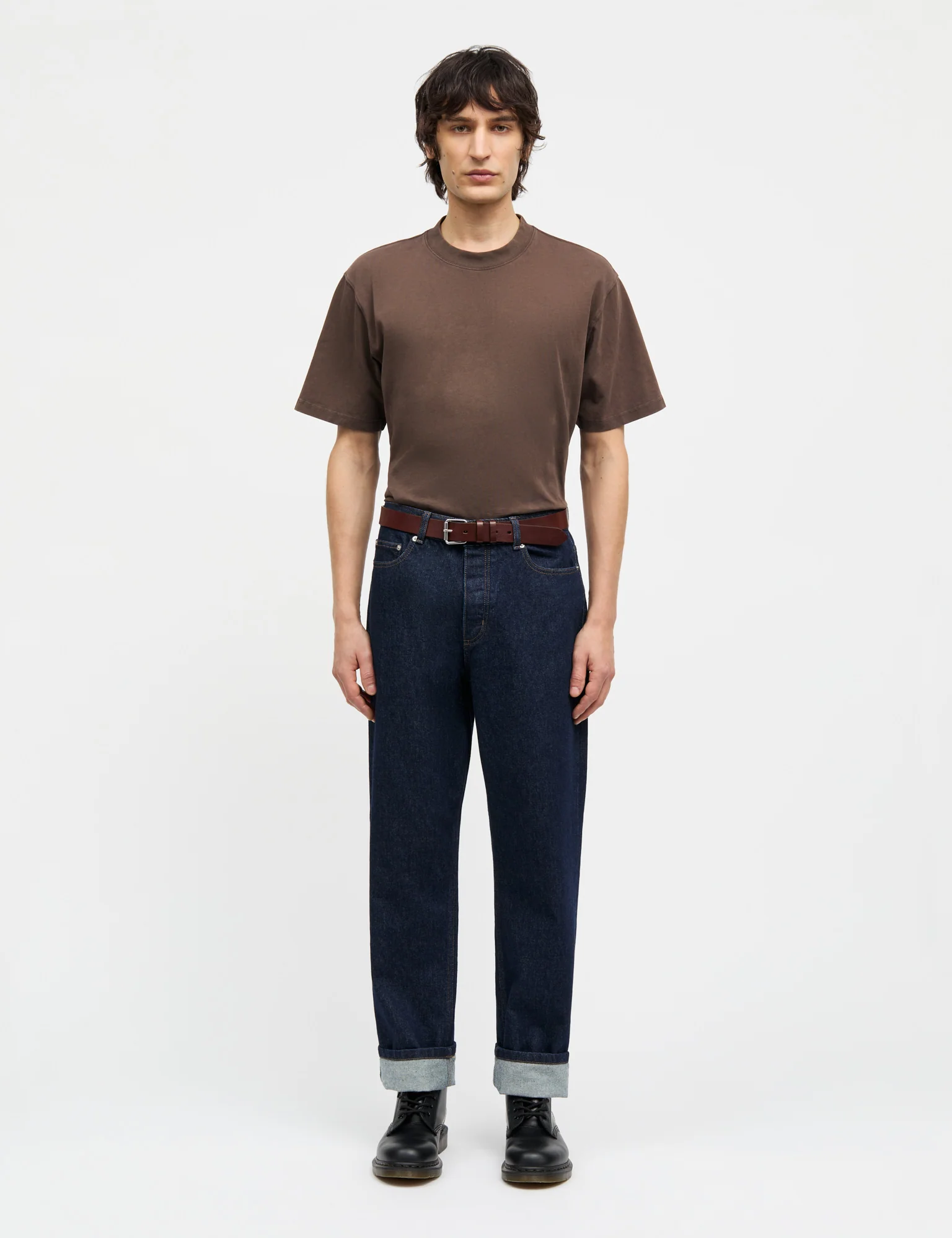 Combed Jersey Dye Thorbjørn Tee, Demitasse - Image 2