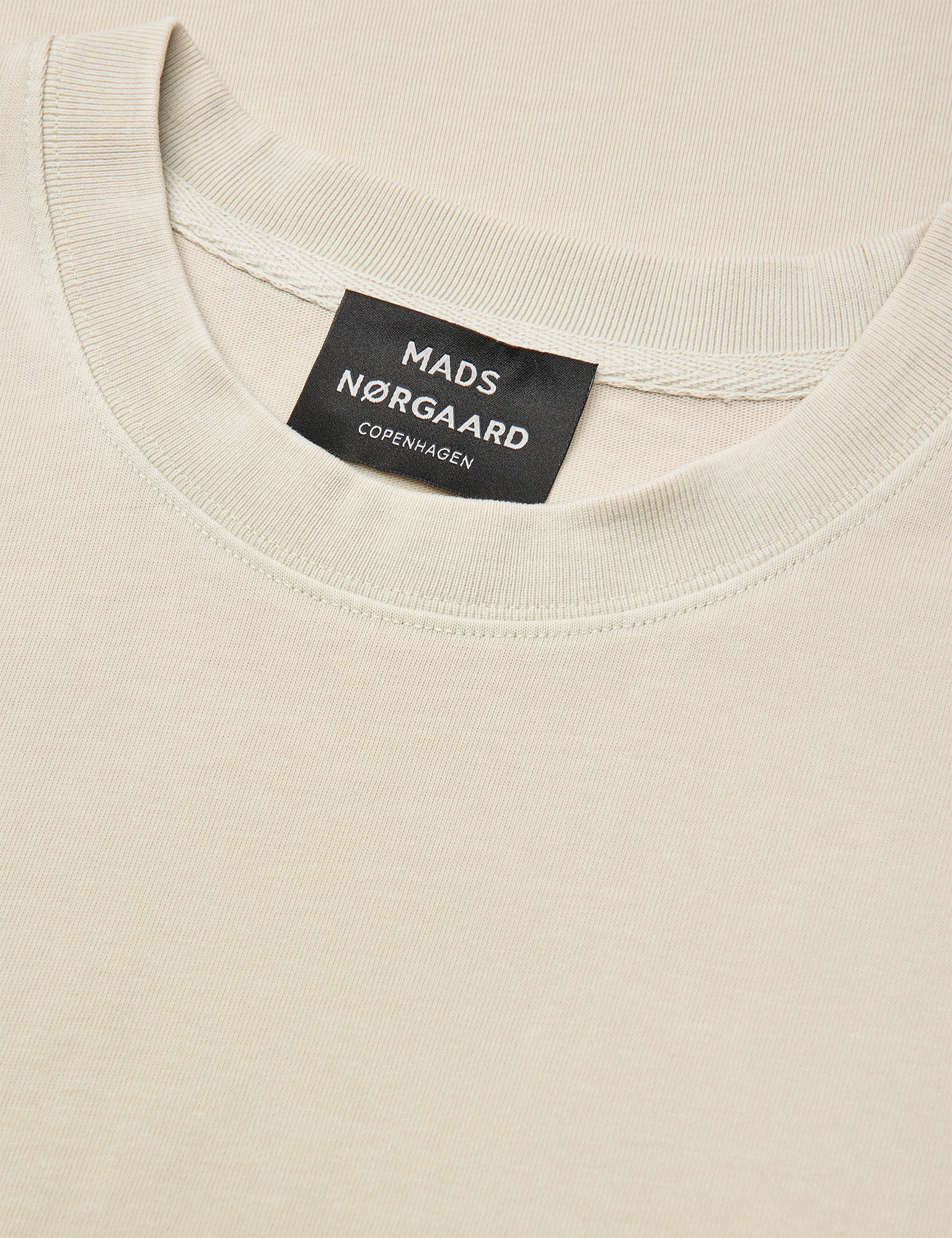 Combed Jersey Dye Thorbjørn Tee, Oatmeal - Image 3