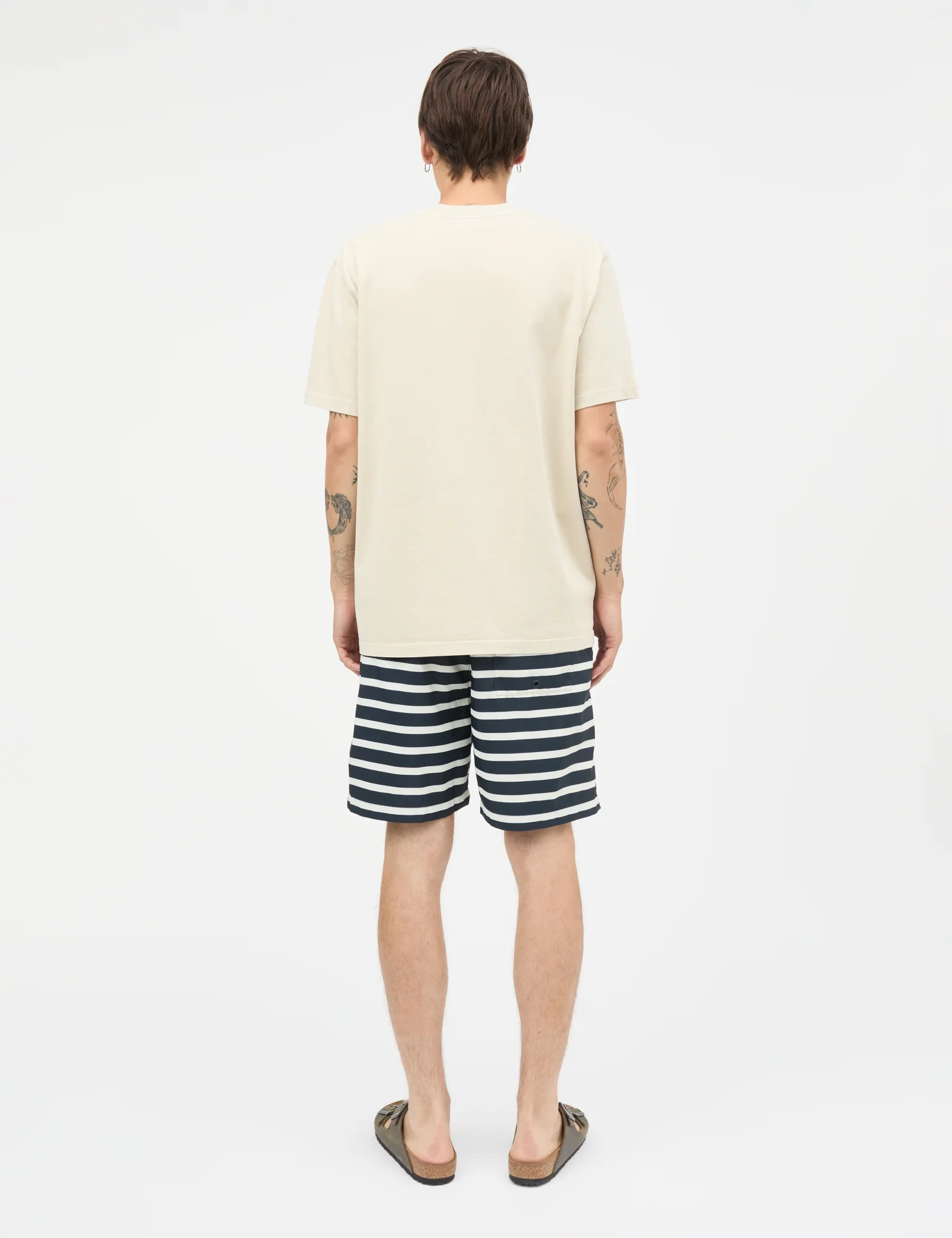 Combed Jersey Dye Thorbjørn Tee, Oatmeal - Image 4