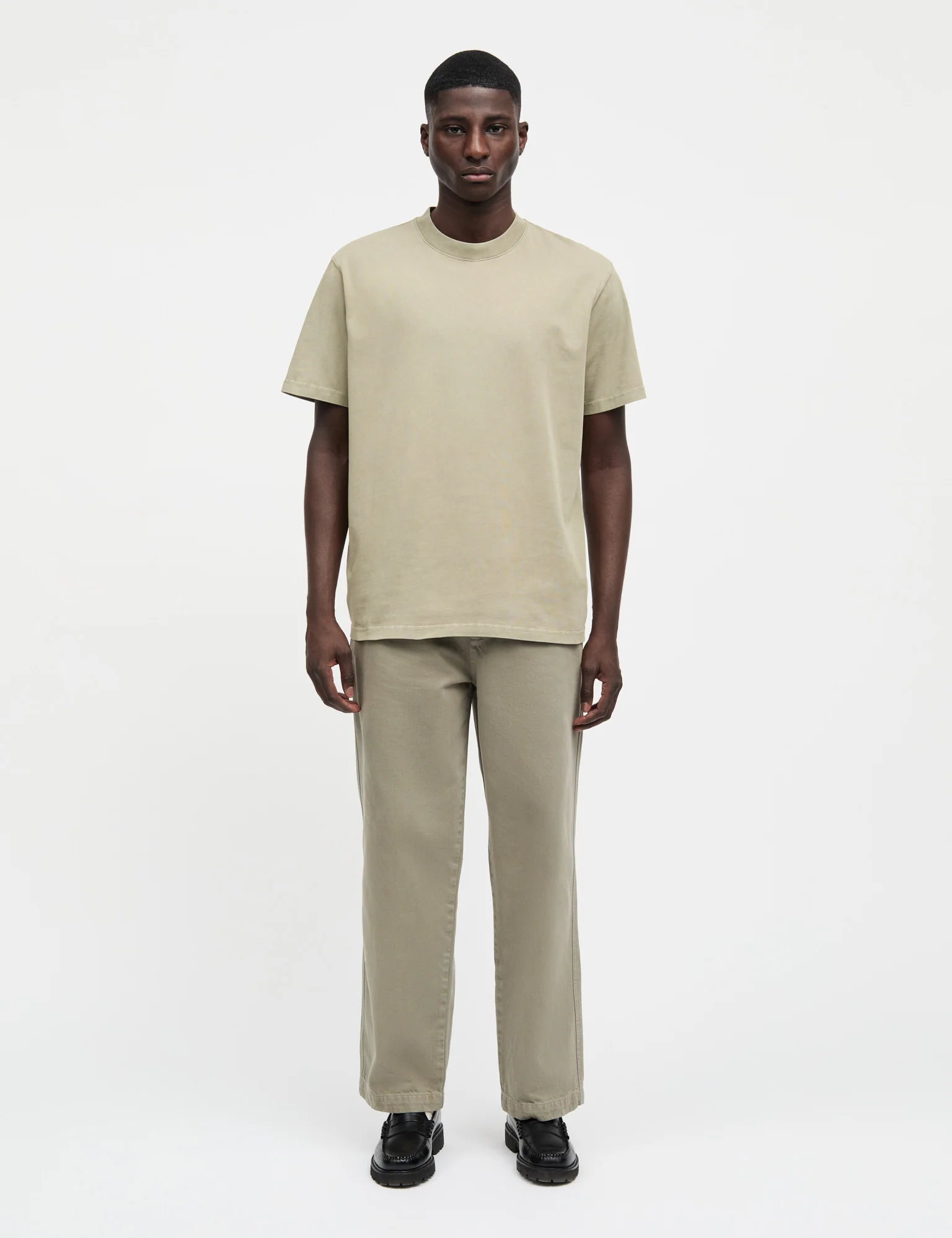 Combed Jersey Dye Thorbjørn Tee, Silver Sage - Image 2