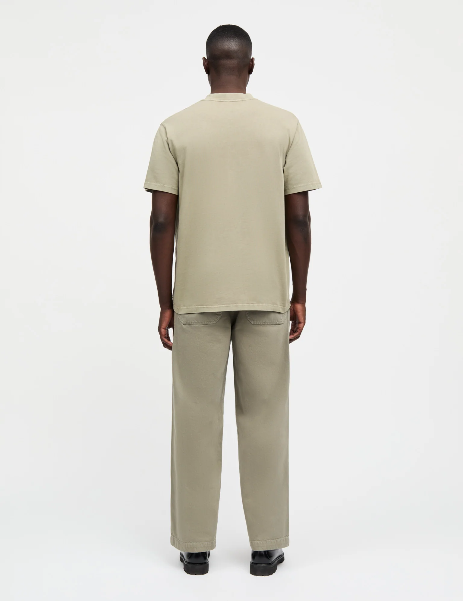 Combed Jersey Dye Thorbjørn Tee, Silver Sage - Image 4