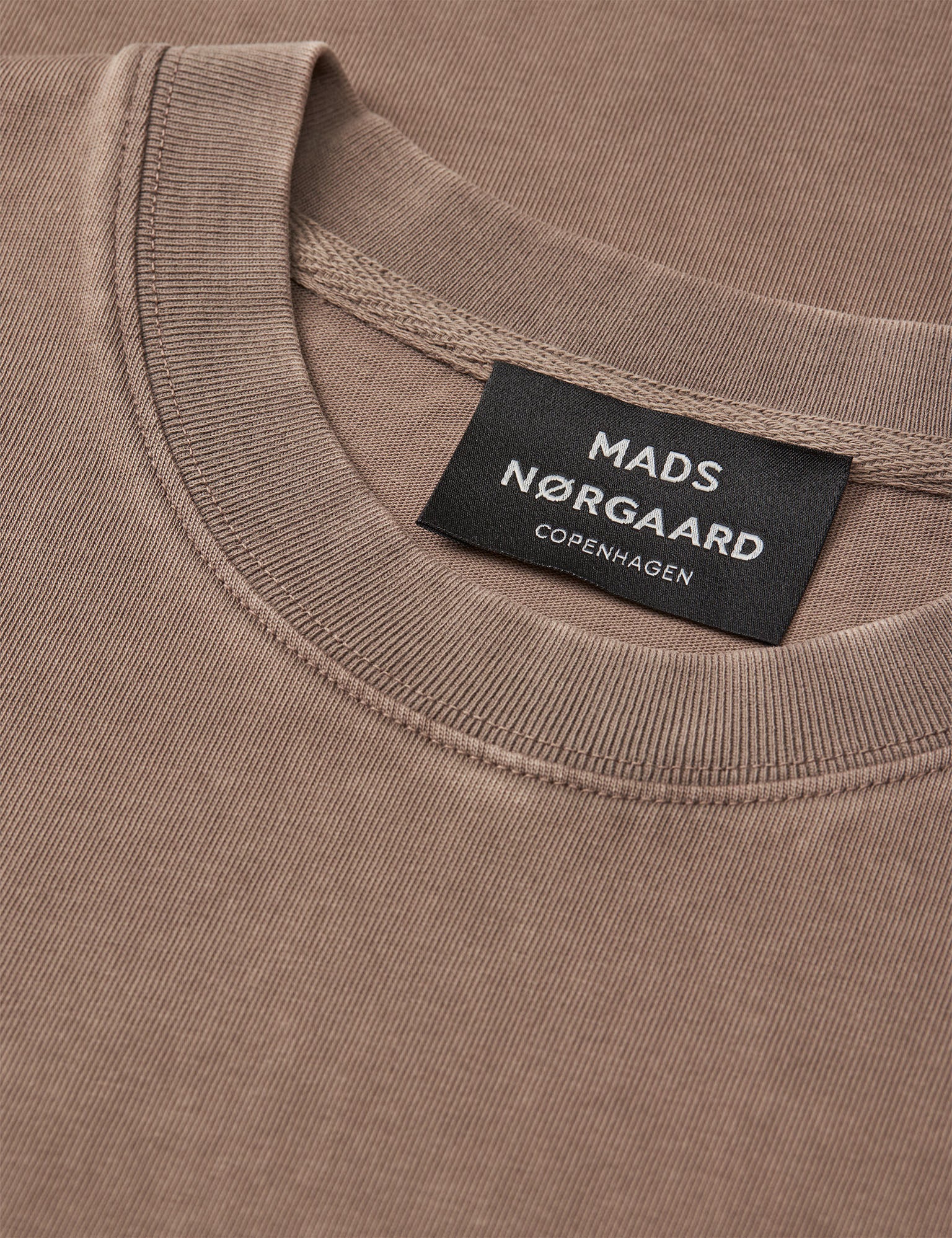 Combed Jersey Dye Thorbjørn Tee, Walnut - Image 3