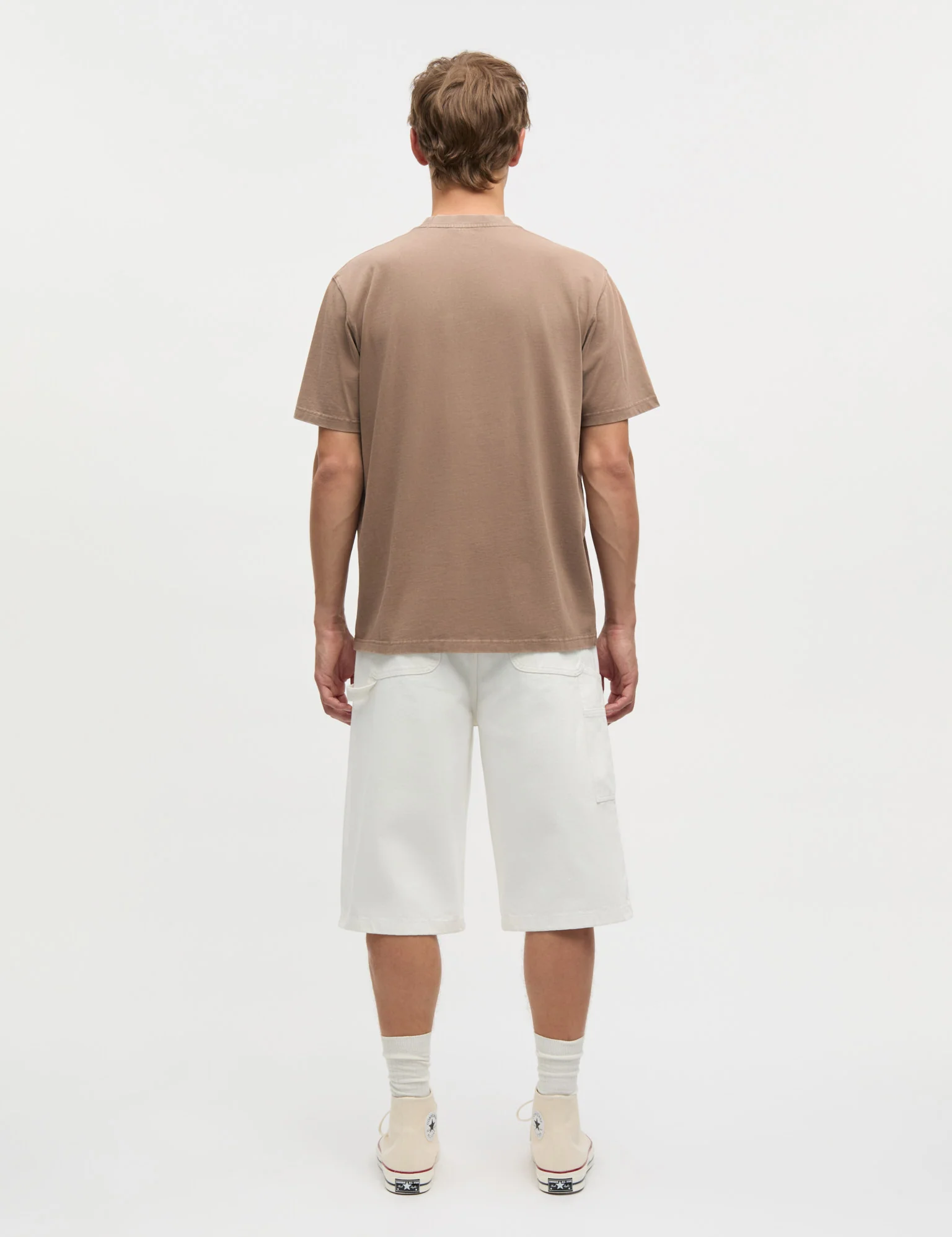 Combed Jersey Dye Thorbjørn Tee, Walnut - Image 4