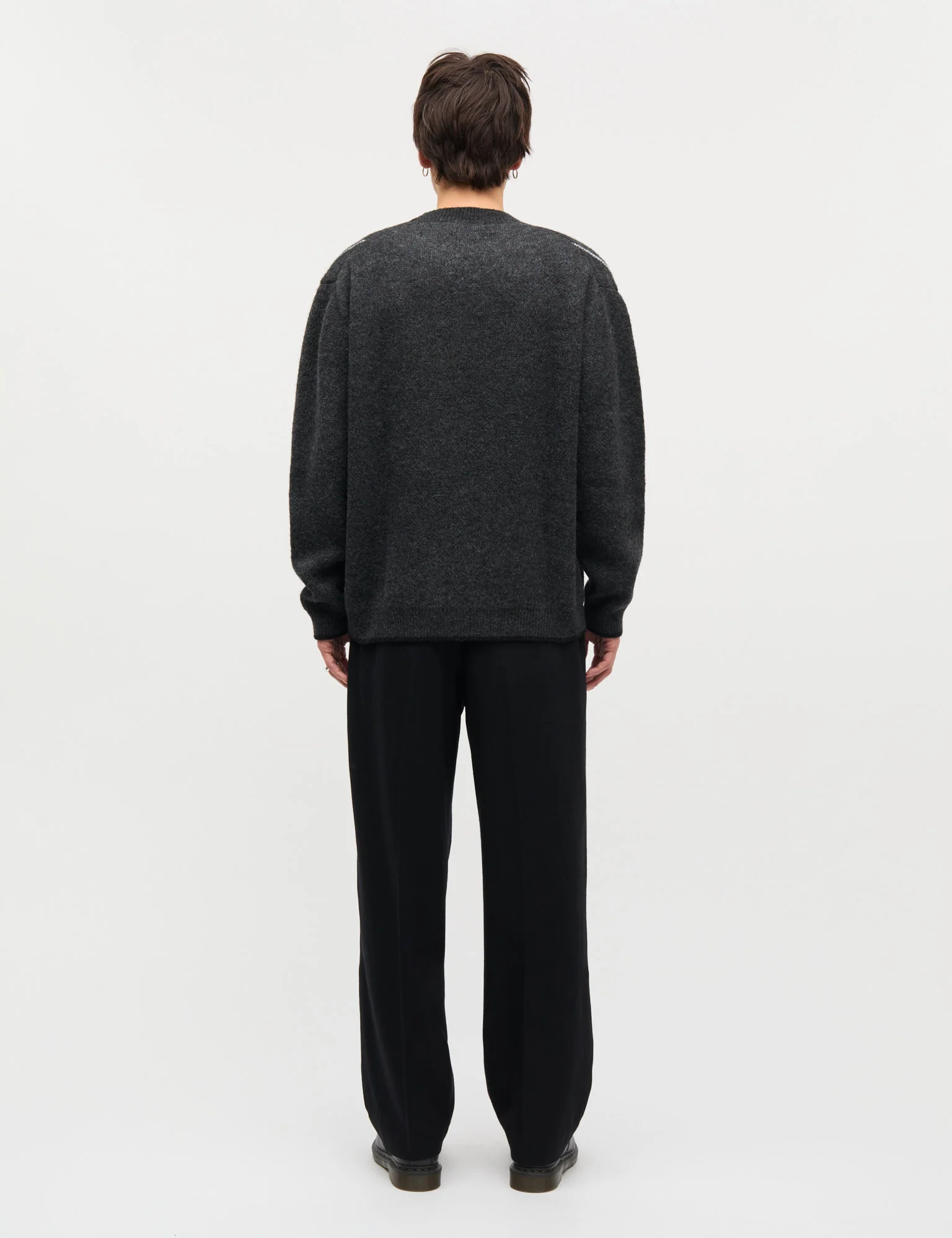 Comfy Wool Adam Argyle Knit, Asphalt - Image 4