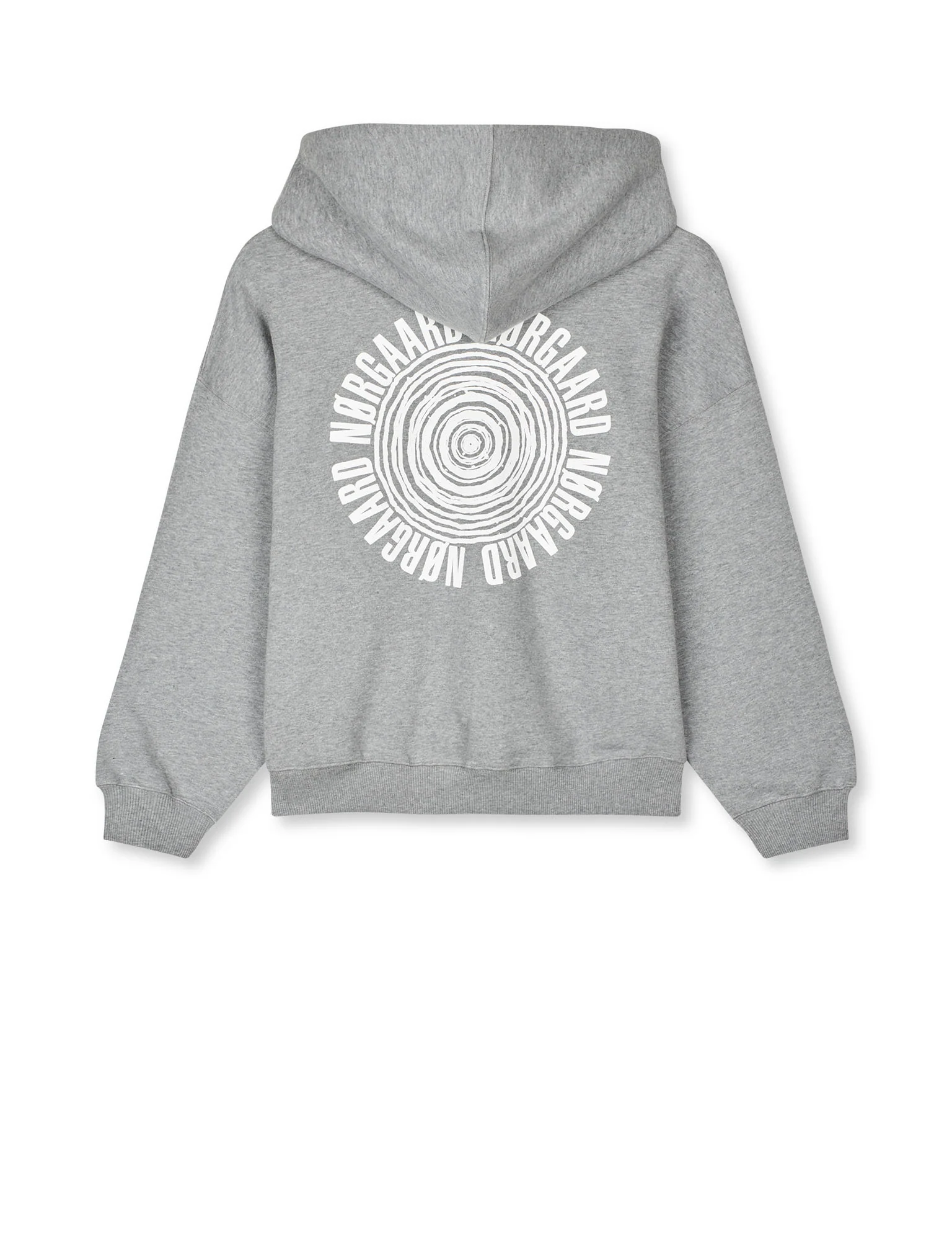 Compact Cotton Atlas Hoodie, Medium Grey Melange - Image 3