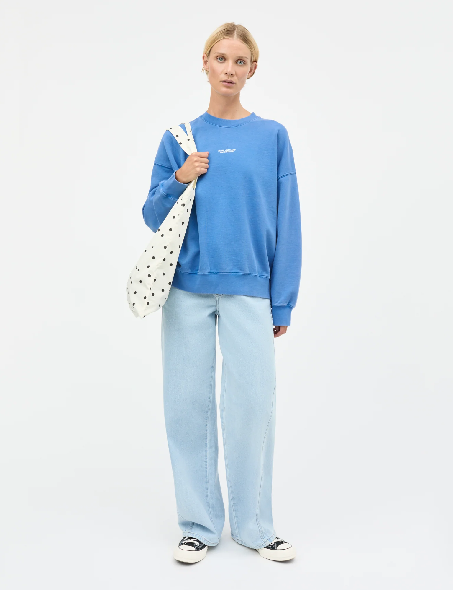 Compact Cotton Atli Sweatshirt, Bright Cobalt