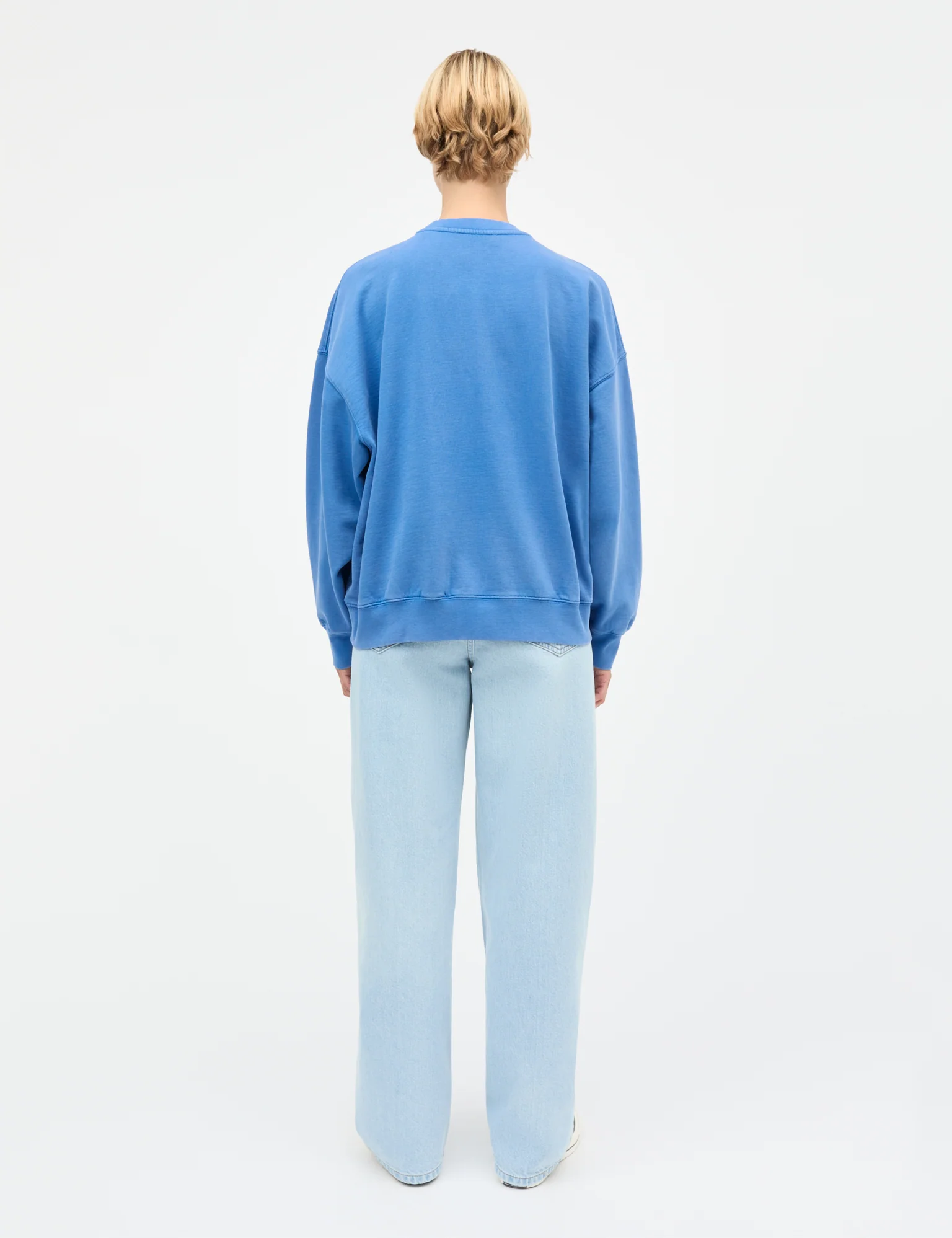 Compact Cotton Atli Sweatshirt, Bright Cobalt - Image 4