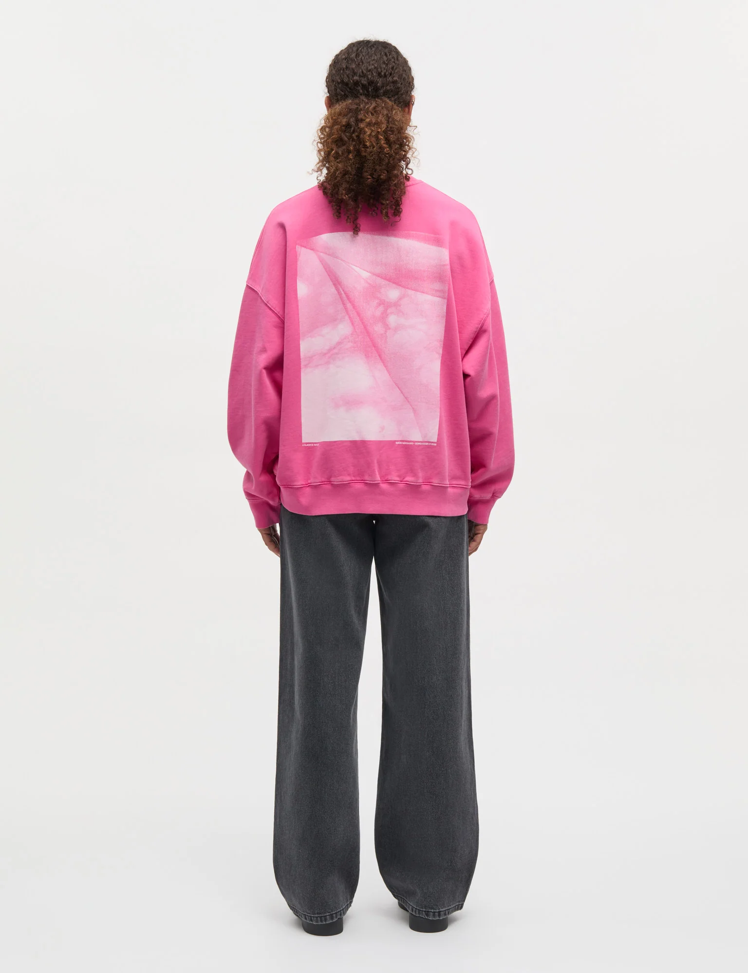 Compact Cotton Atli Sweatshirt, Carmine Rose - Image 4