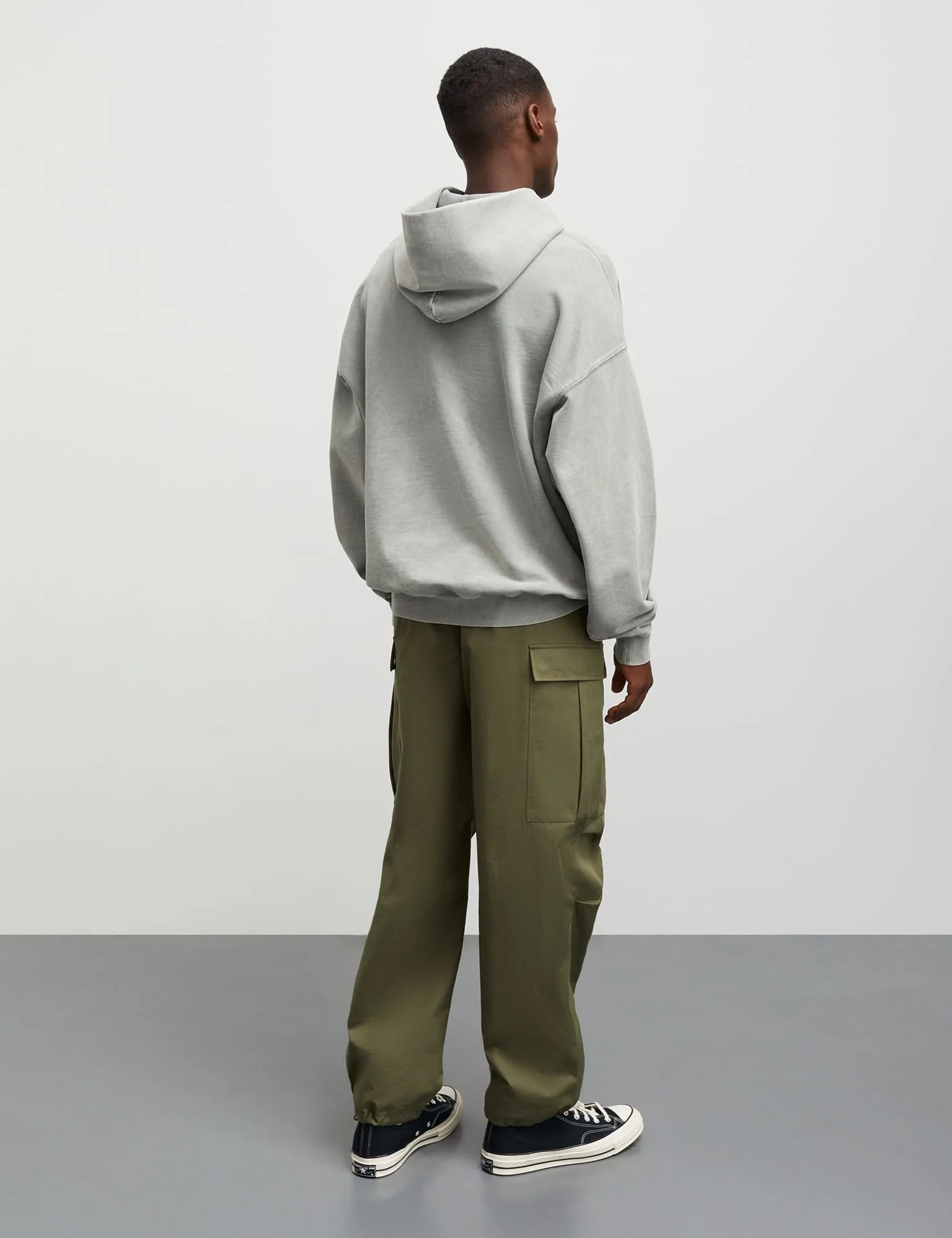 Compact Cotton Dye Hoody, Moon Mist - Image 4