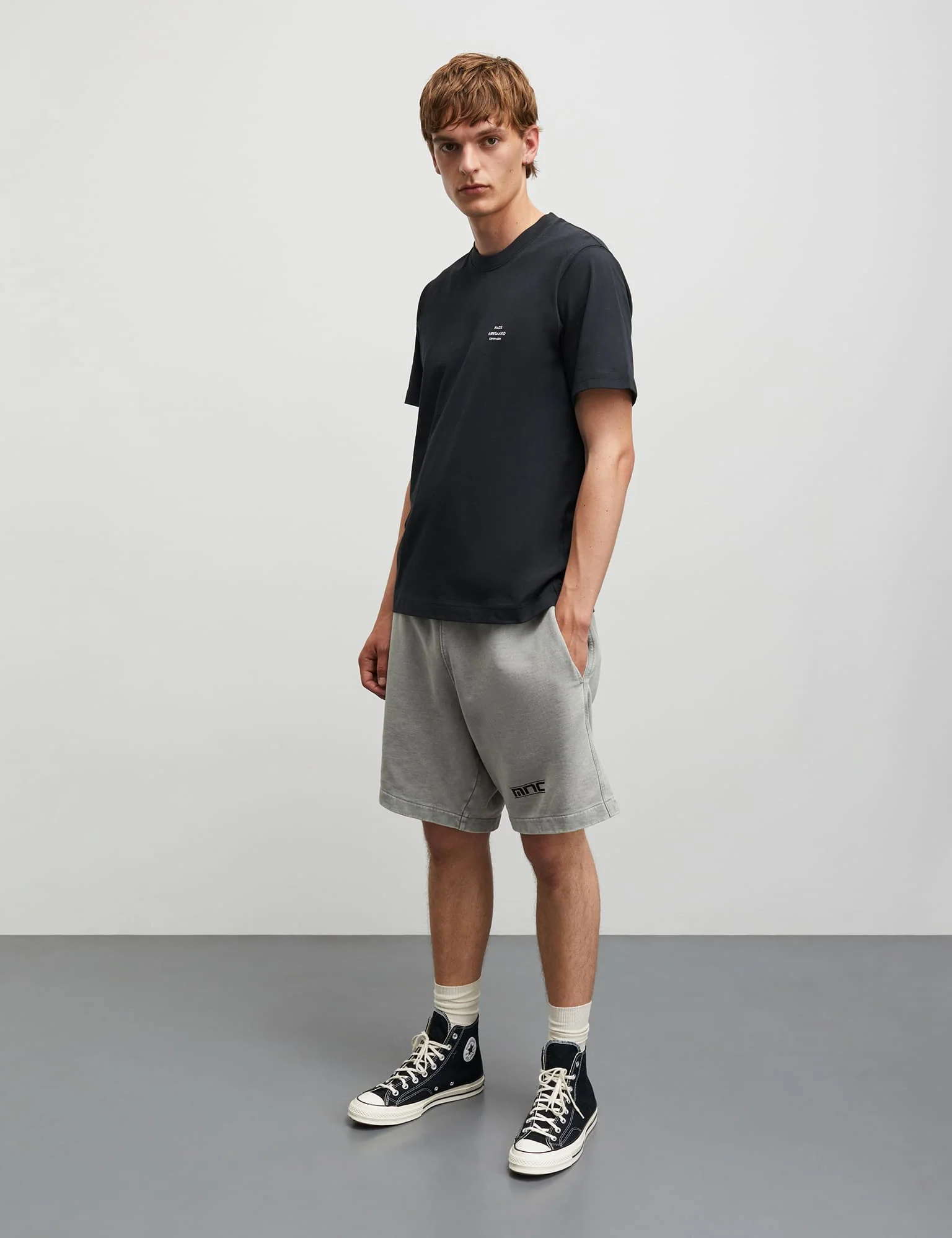 Compact Cotton Dye Shorts, Moon Mist - Image 2
